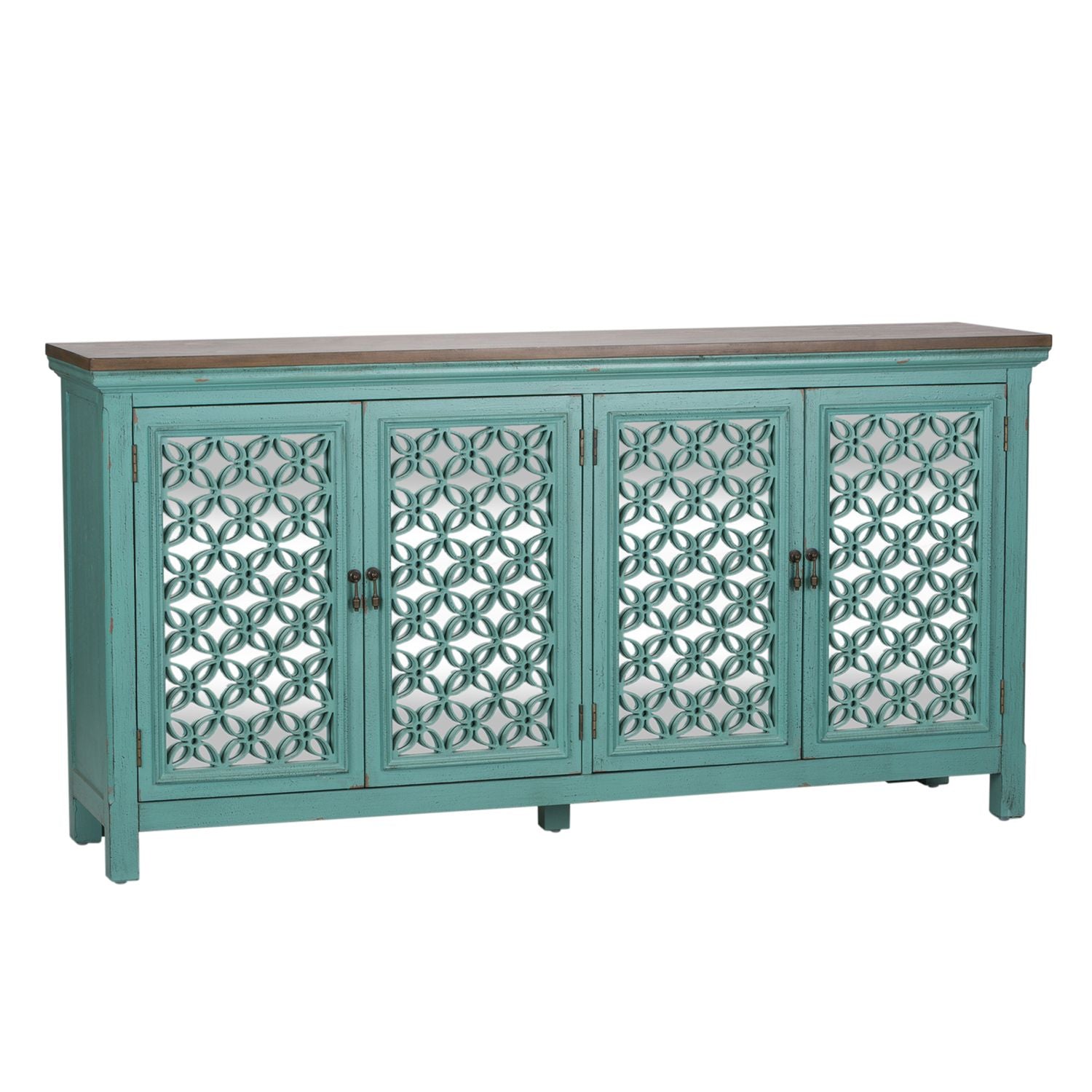 Dinell 4 Door Accent Cabinet