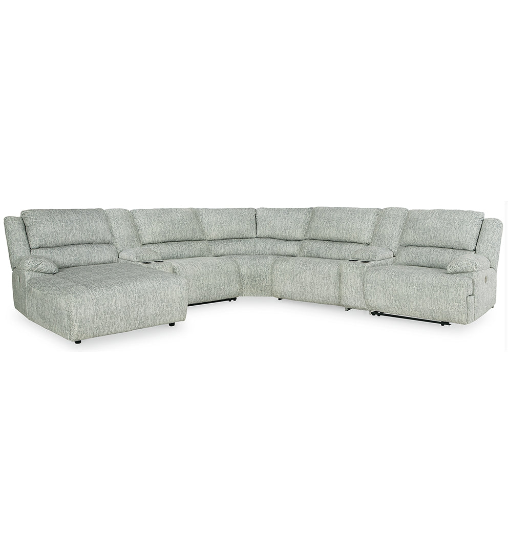 McClelland 7-Piece Power Reclining Sectional with Chaise