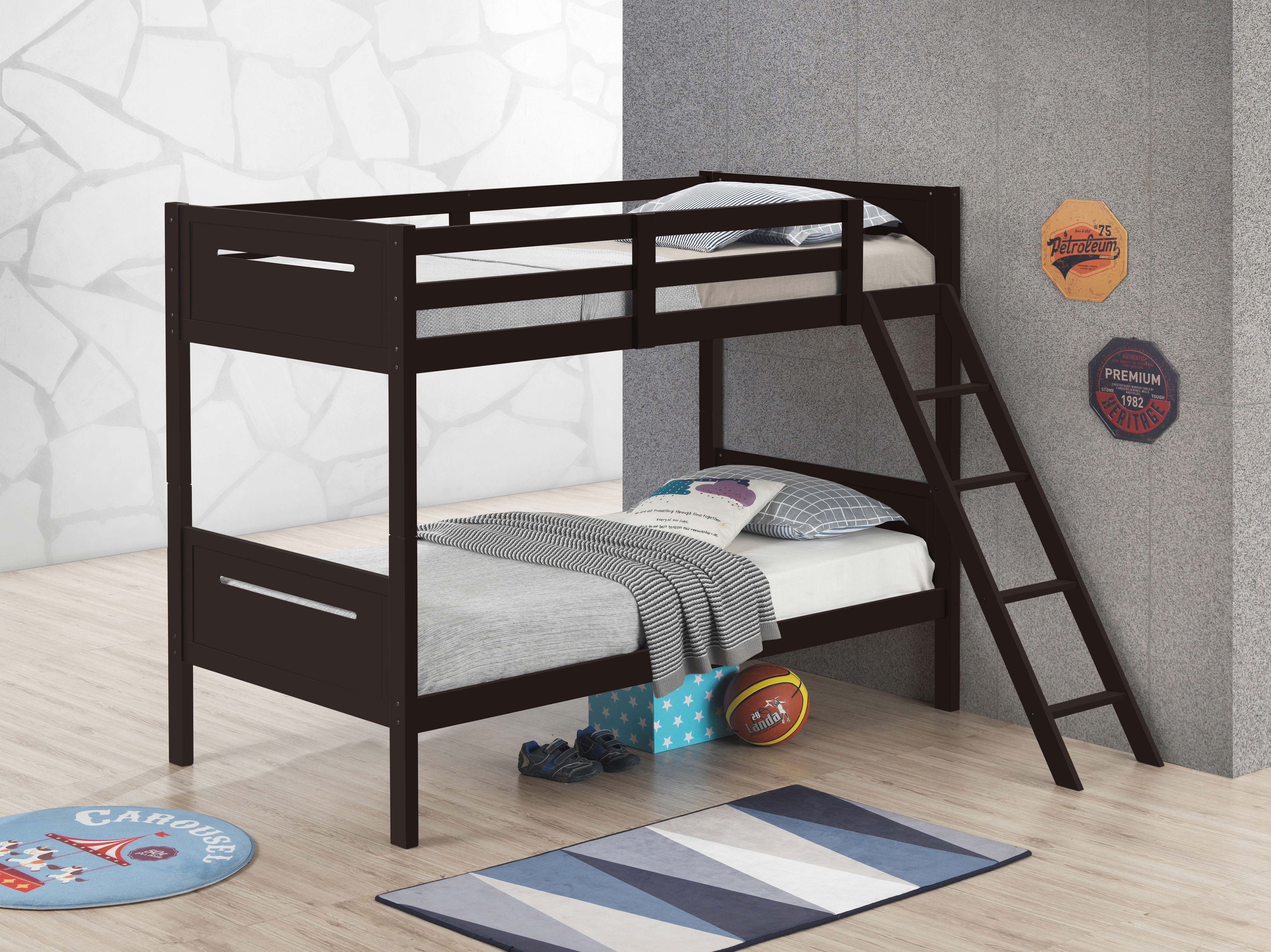 Littleton Twin Over Twin Bunk Bed Espresso