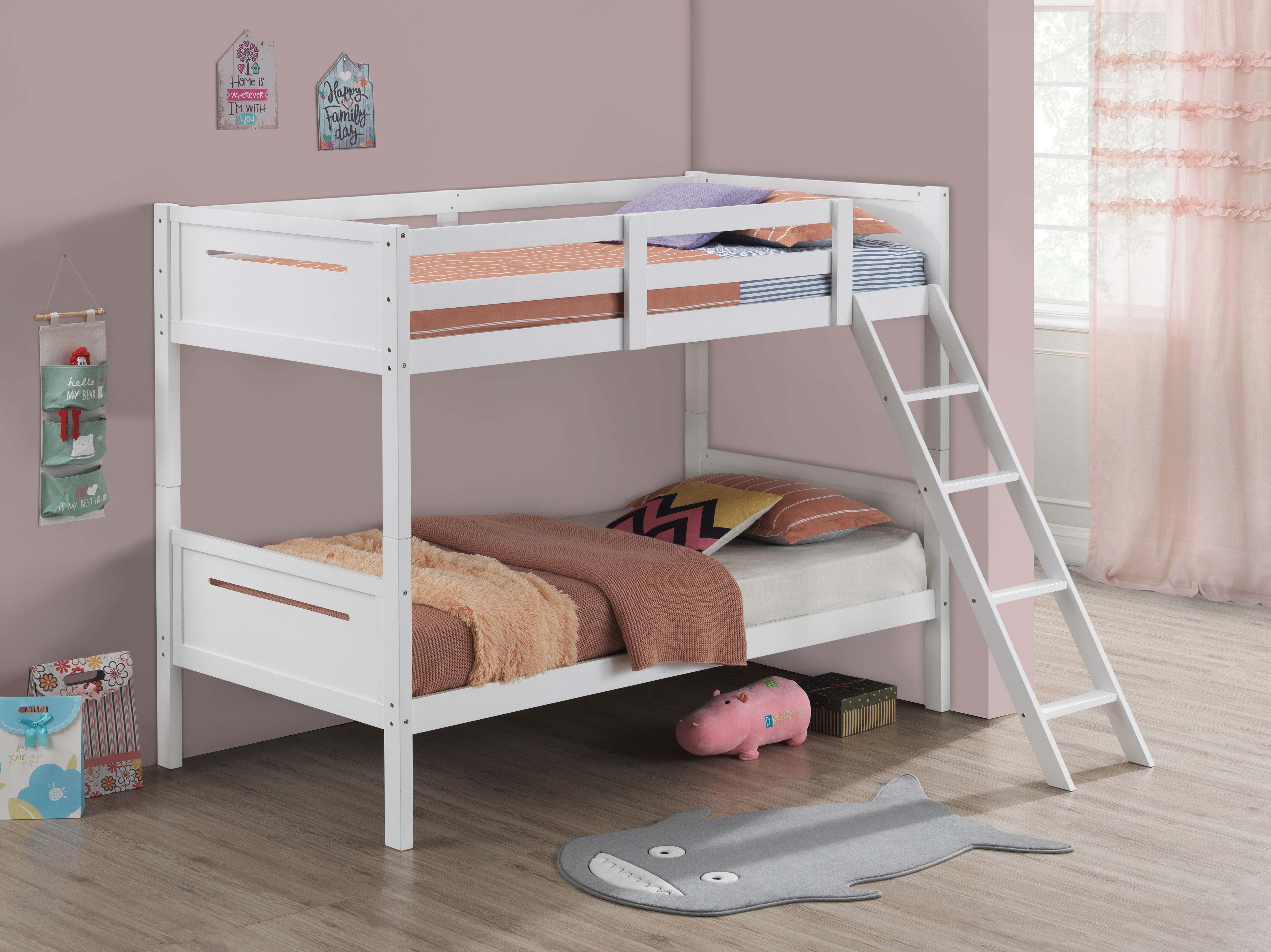 Littleton Twin Over Twin Bunk Bed White