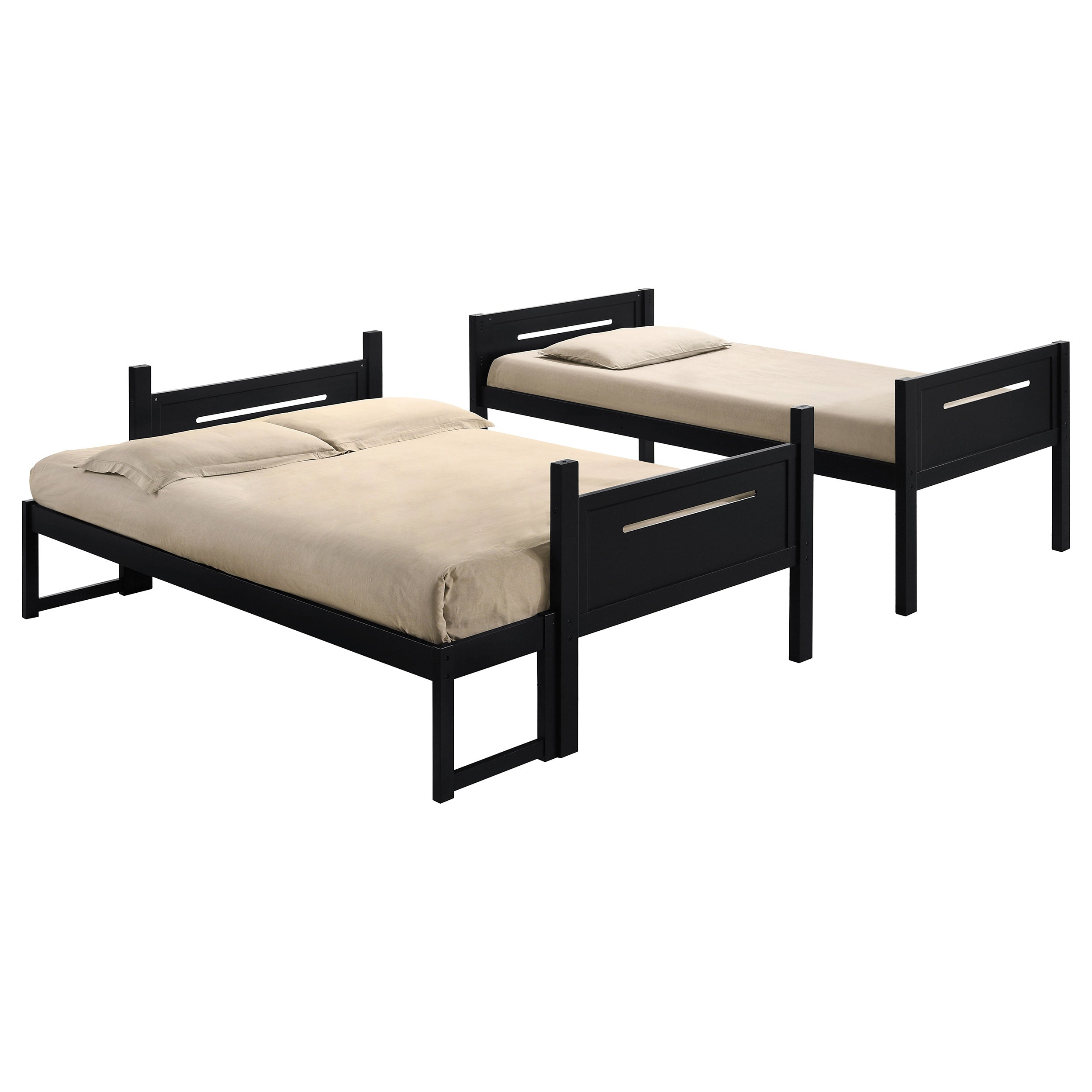 Littleton Twin Over Full Bunk Bed Black