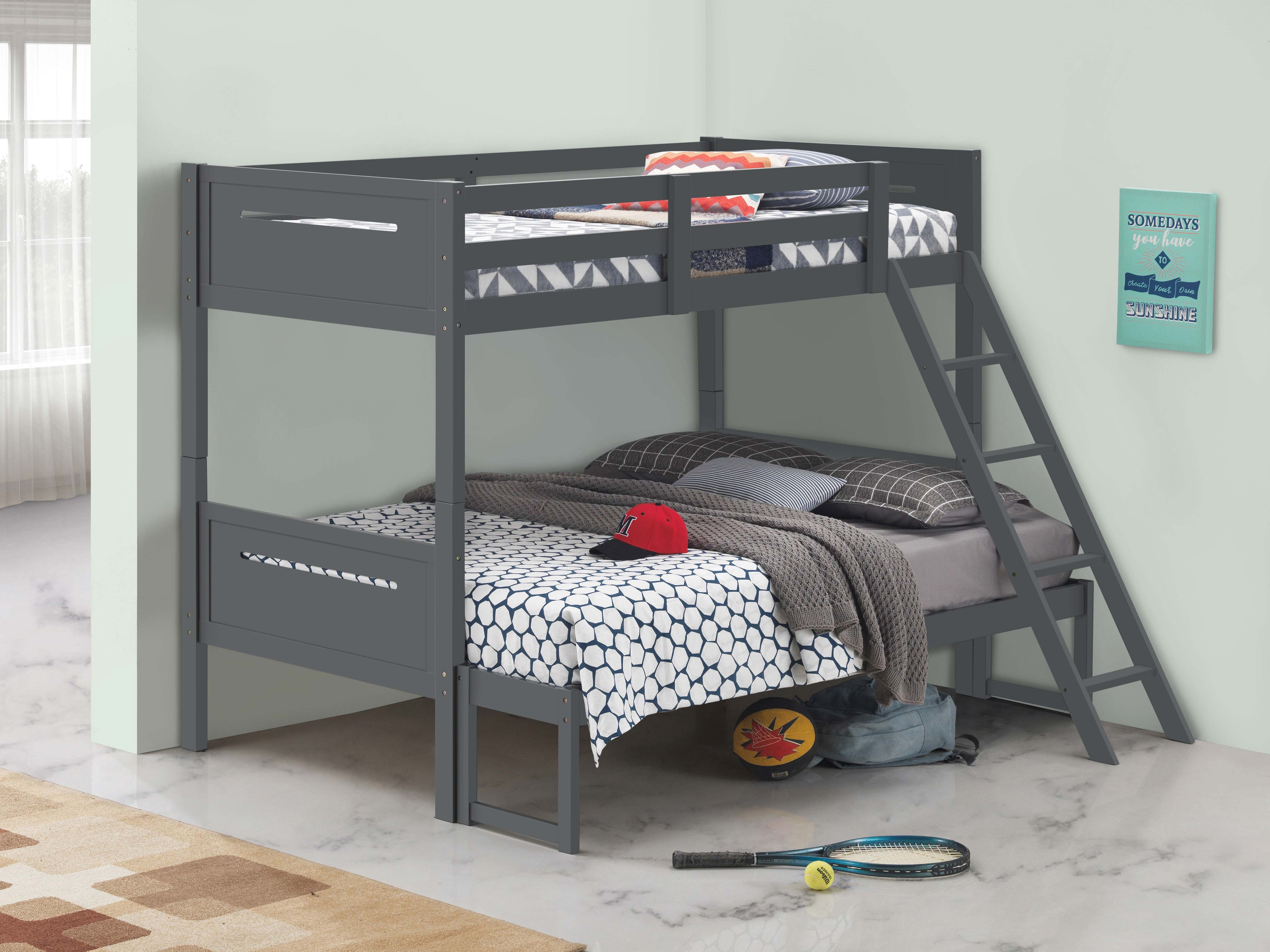 Littleton Twin Over Full Bunk Bed Grey