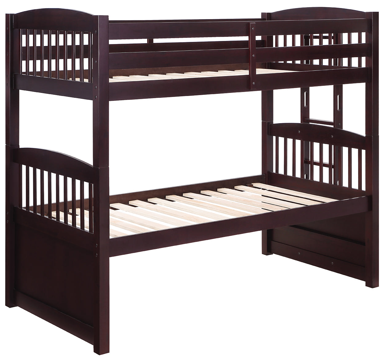 Kensington Twin Over Twin Bunk Bed with Trundle Cappuccino
