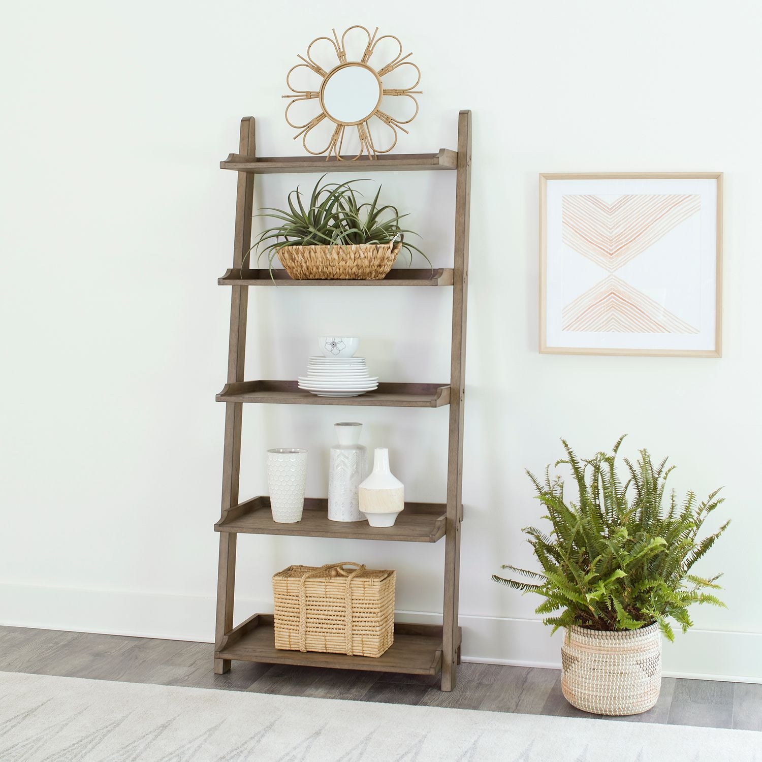 Aneila Leaning Pier Bookcase