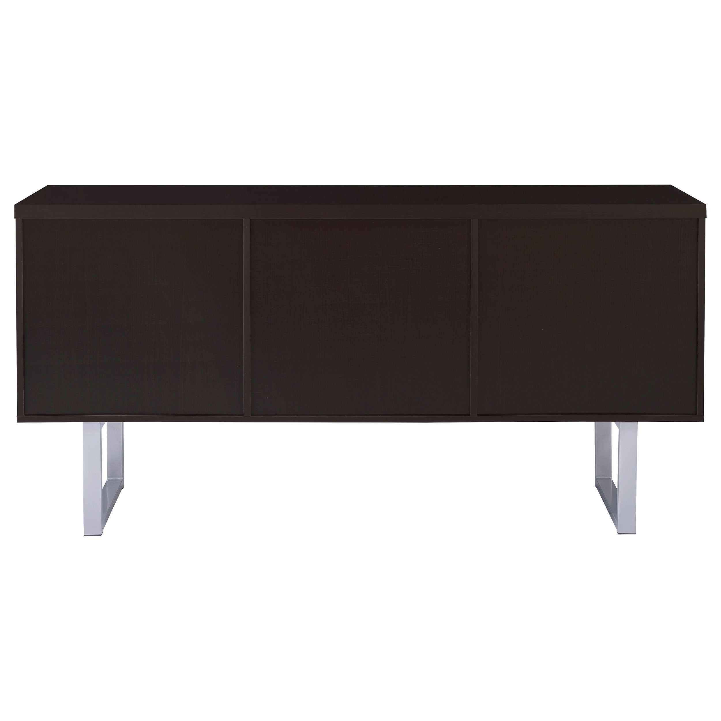 Lawtey 5-drawer Credenza with Adjustable Shelf Cappuccino