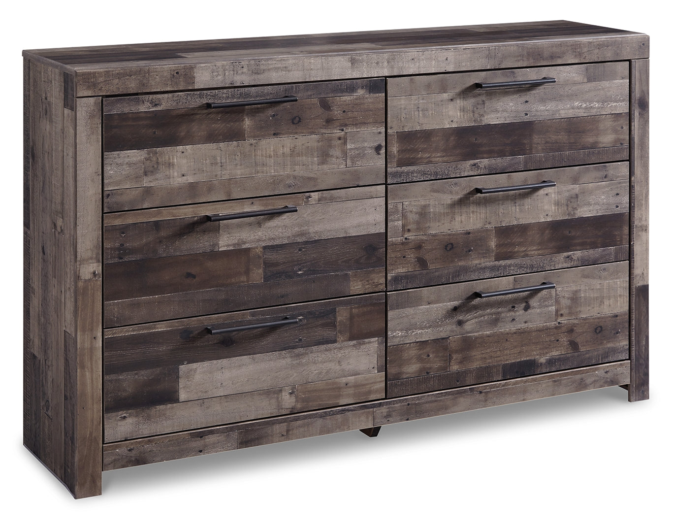 Derekson Queen Panel Bed with 4 Storage Drawers with Dresser