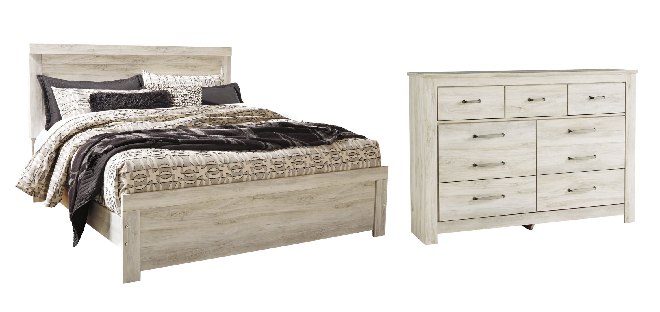 Bellaby King Panel Bed with Dresser