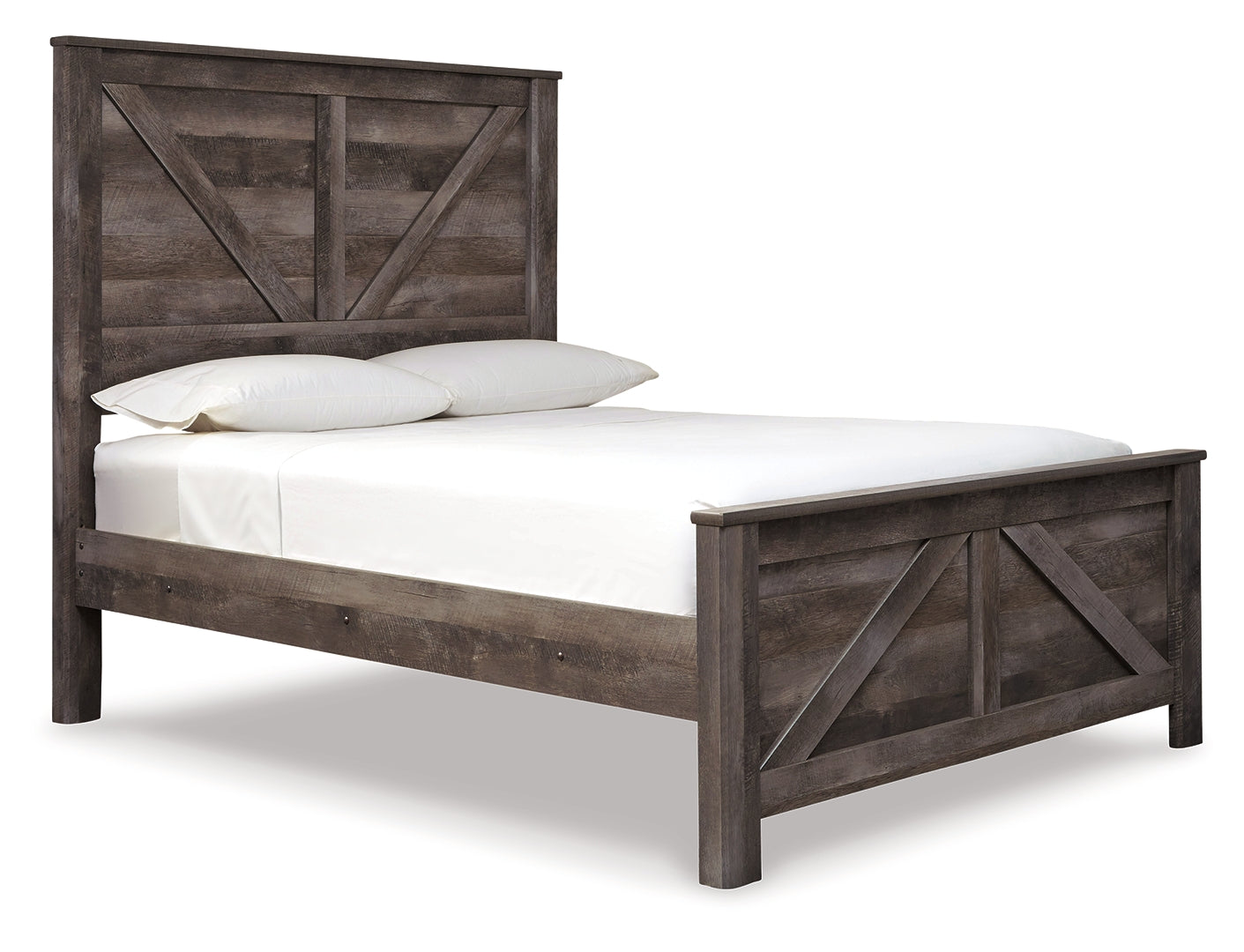 Wynnlow Queen Crossbuck Panel Bed with Dresser