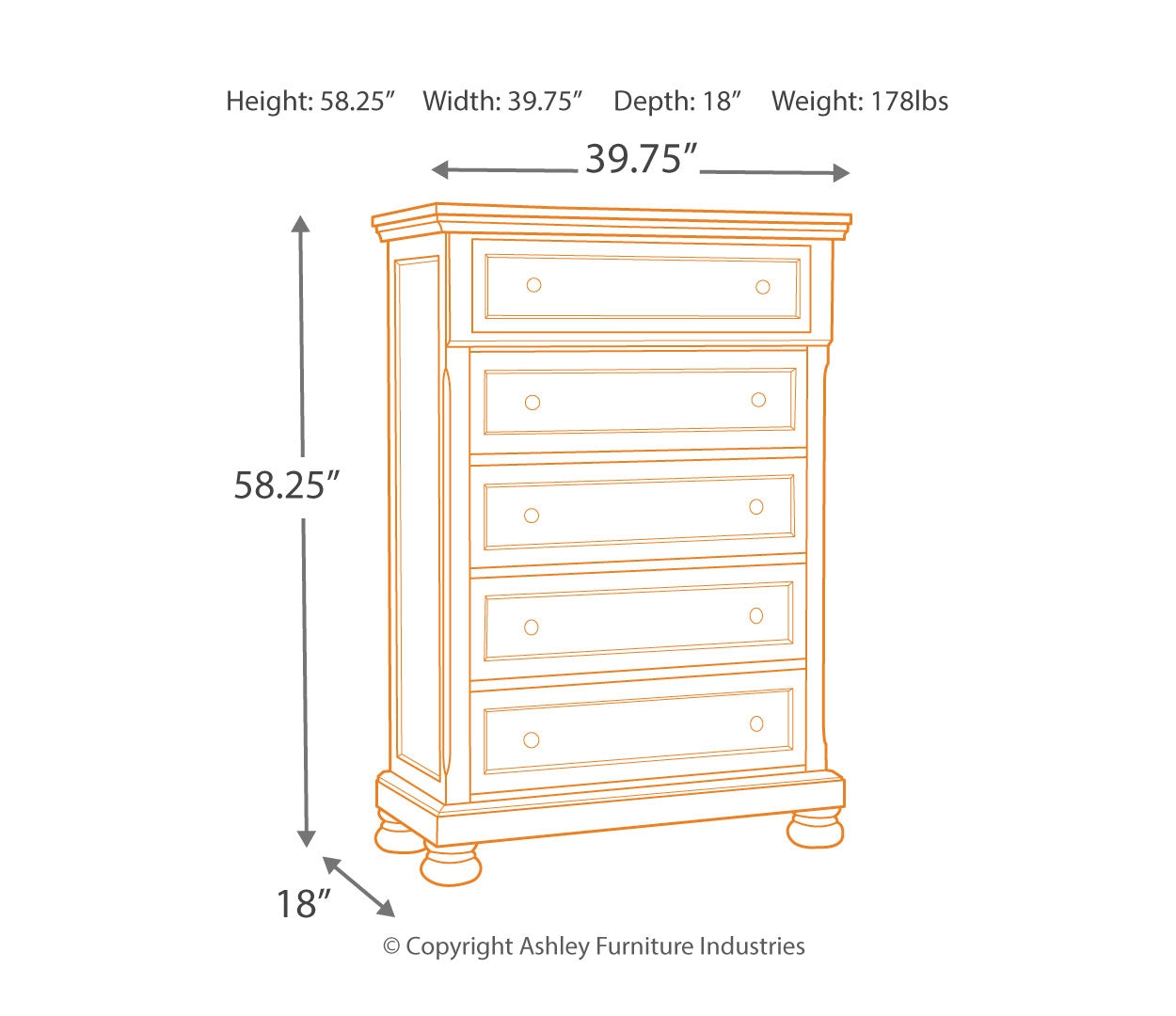 Flynnter Chest of Drawers