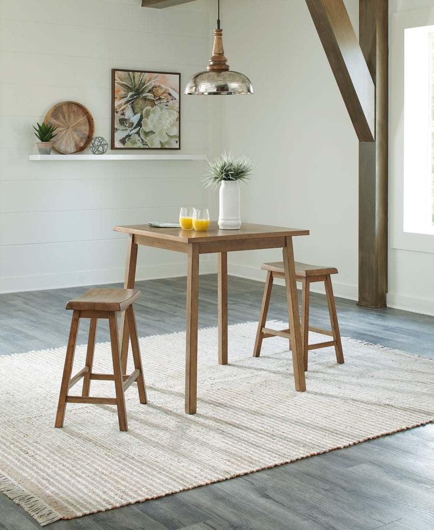 Shully Counter Height Dining Table and 2 Barstools