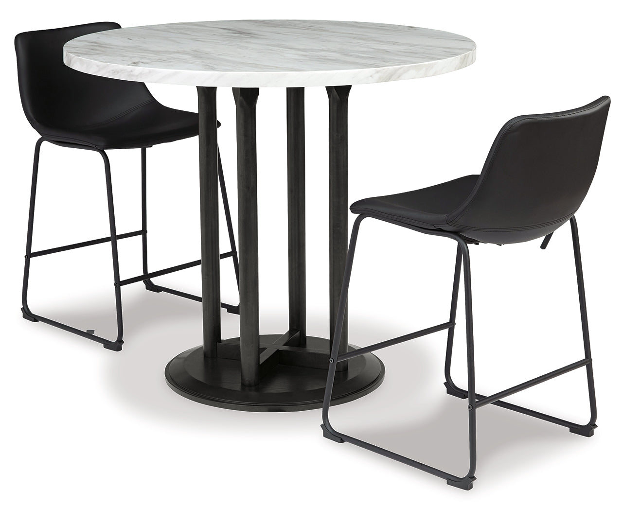 Centiar Counter Height Dining Table and 2 Barstools