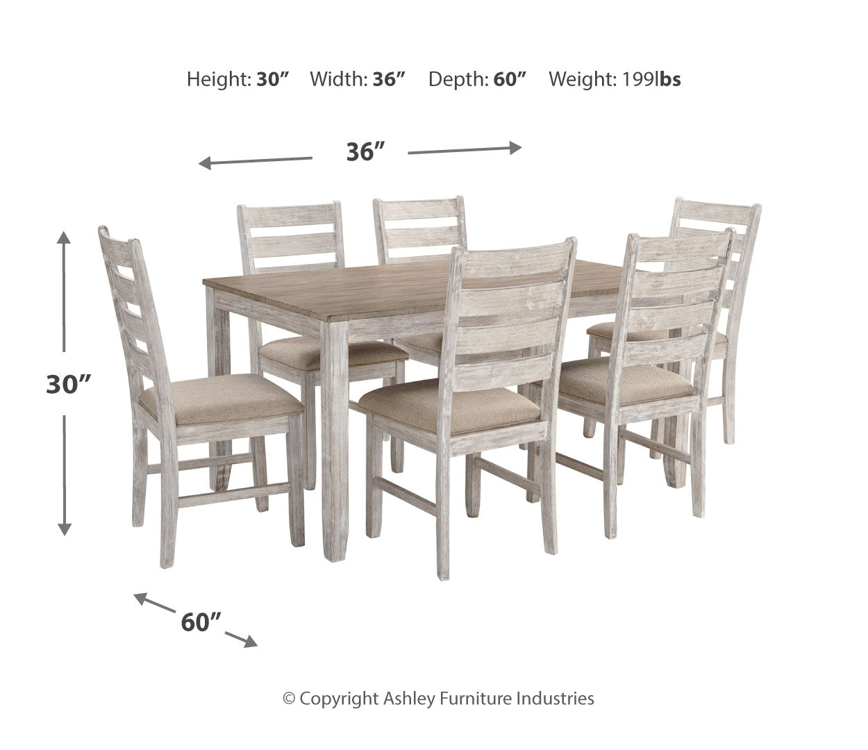 Skempton Dining Table and Chairs (Set of 7)