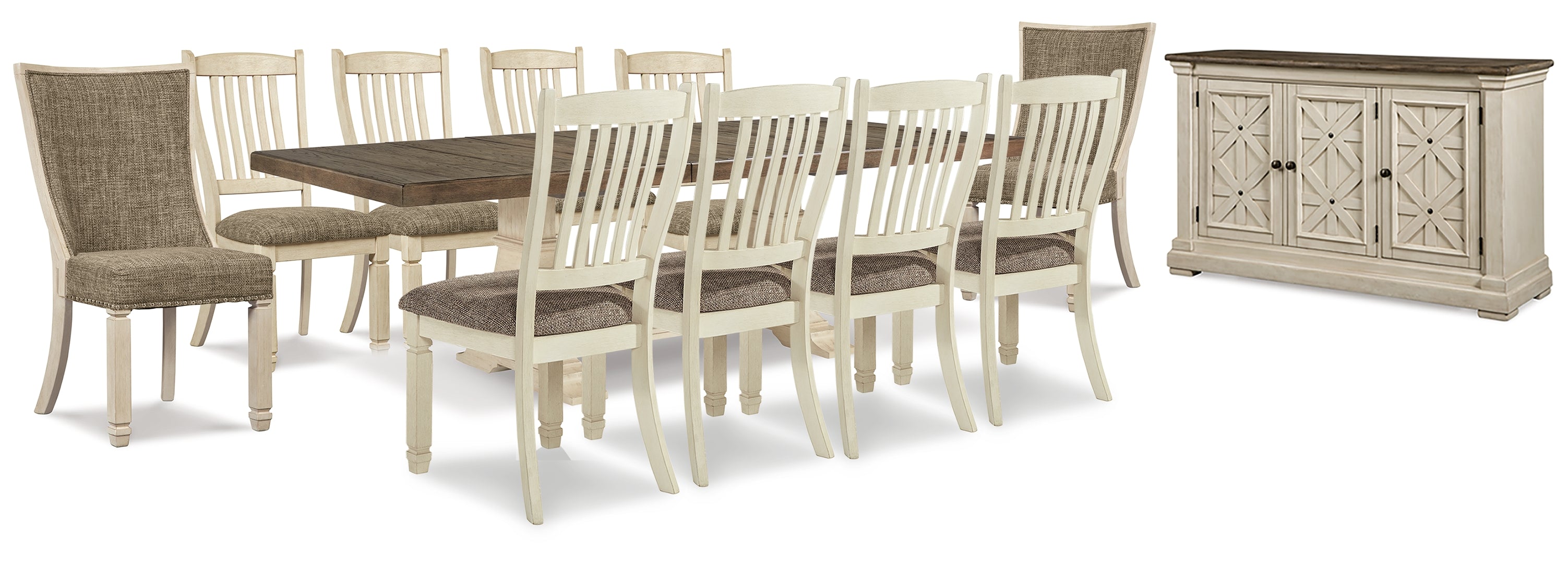 Bolanburg Dining Table and 10 Chairs