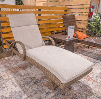 Beachcroft Outdoor Chaise Lounge with Cushion