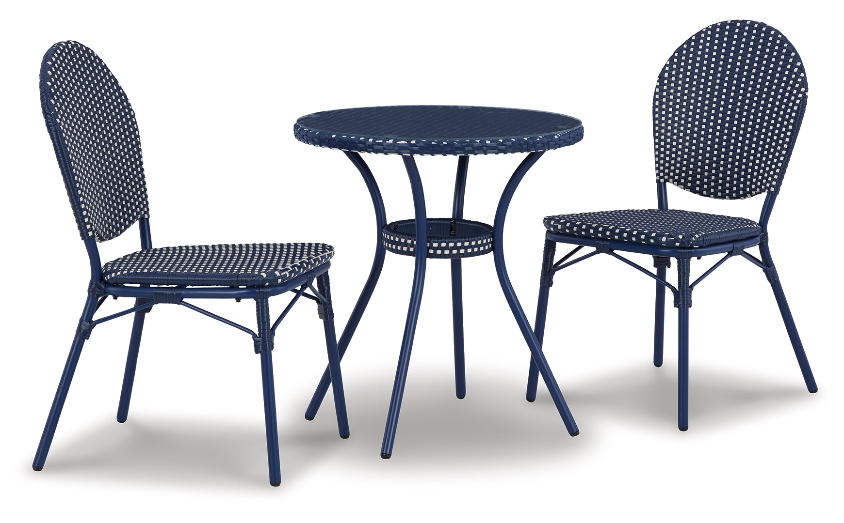 Odyssey Blue Outdoor Table and Chairs (Set of 3)