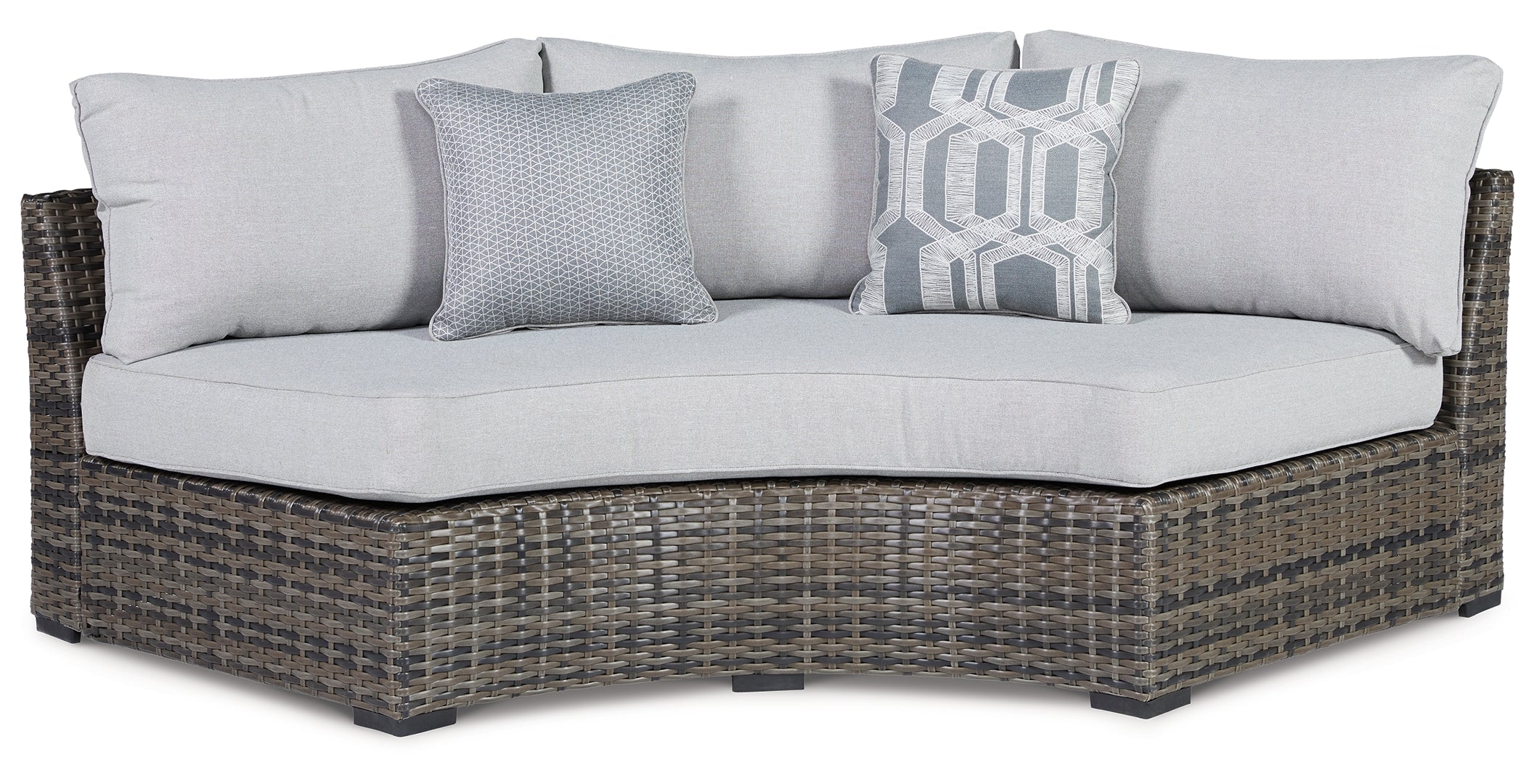 Harbor Court Curved Loveseat with Cushion