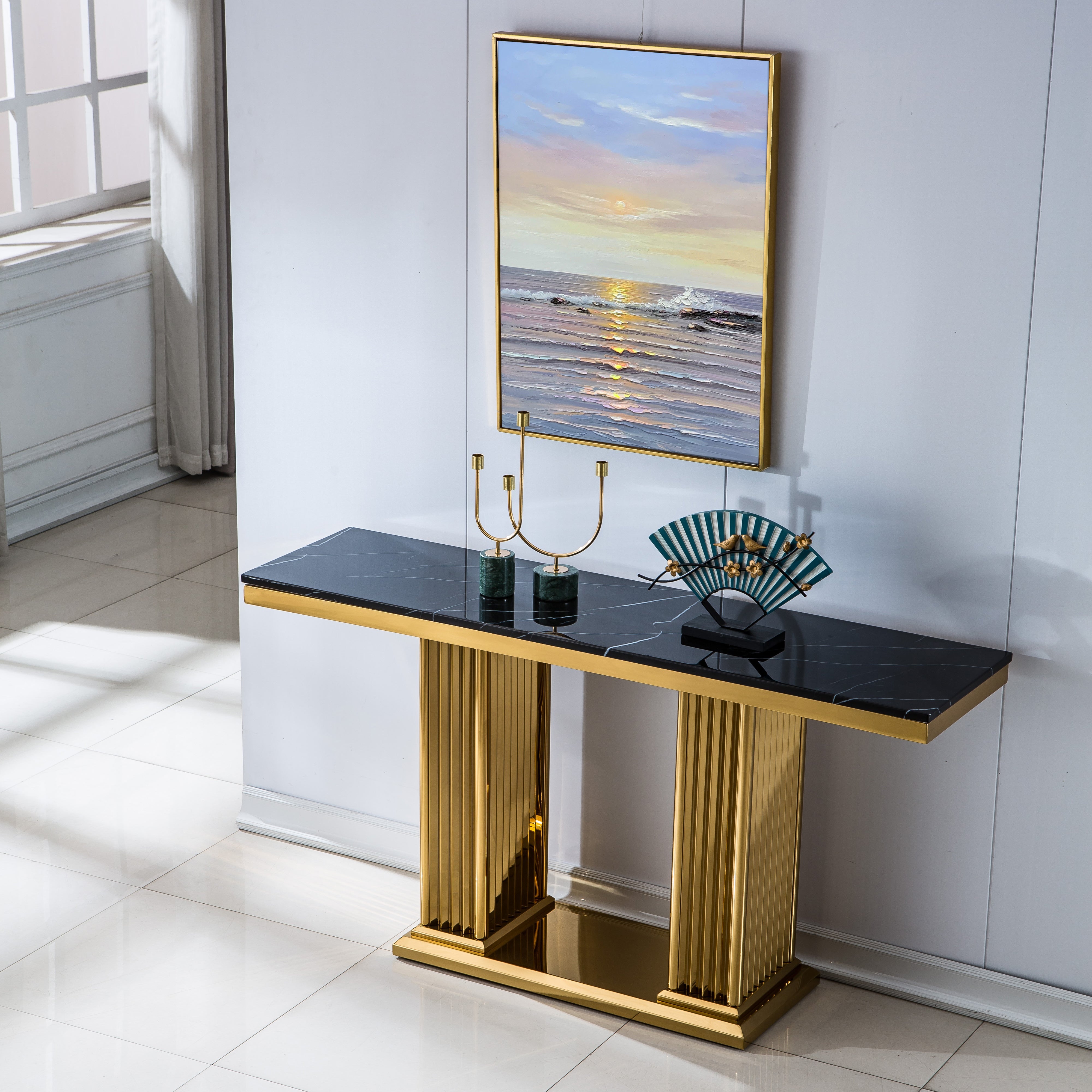Alarriah Console Table Gold