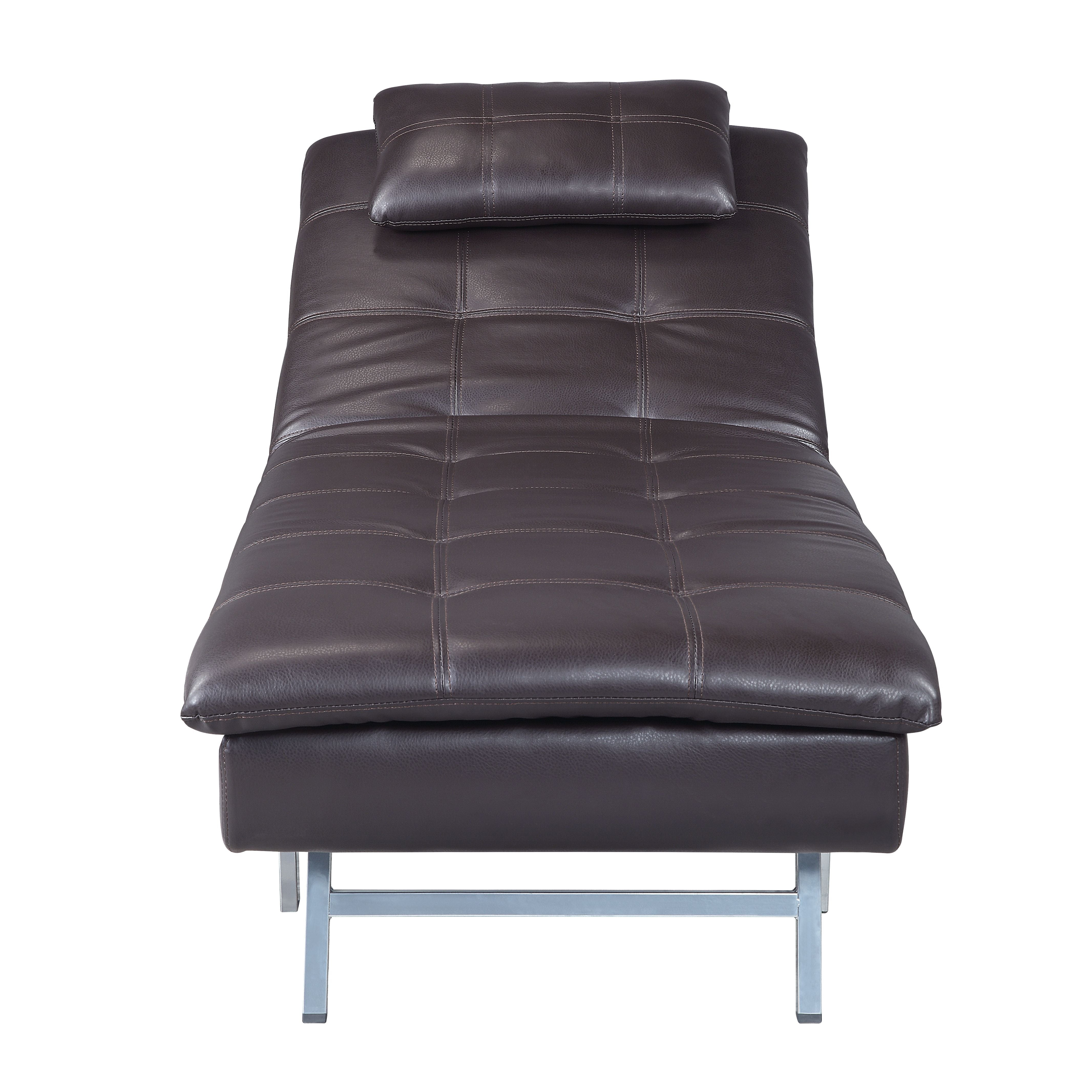 Lucic Chaise Lounge W/Pillow & Usb