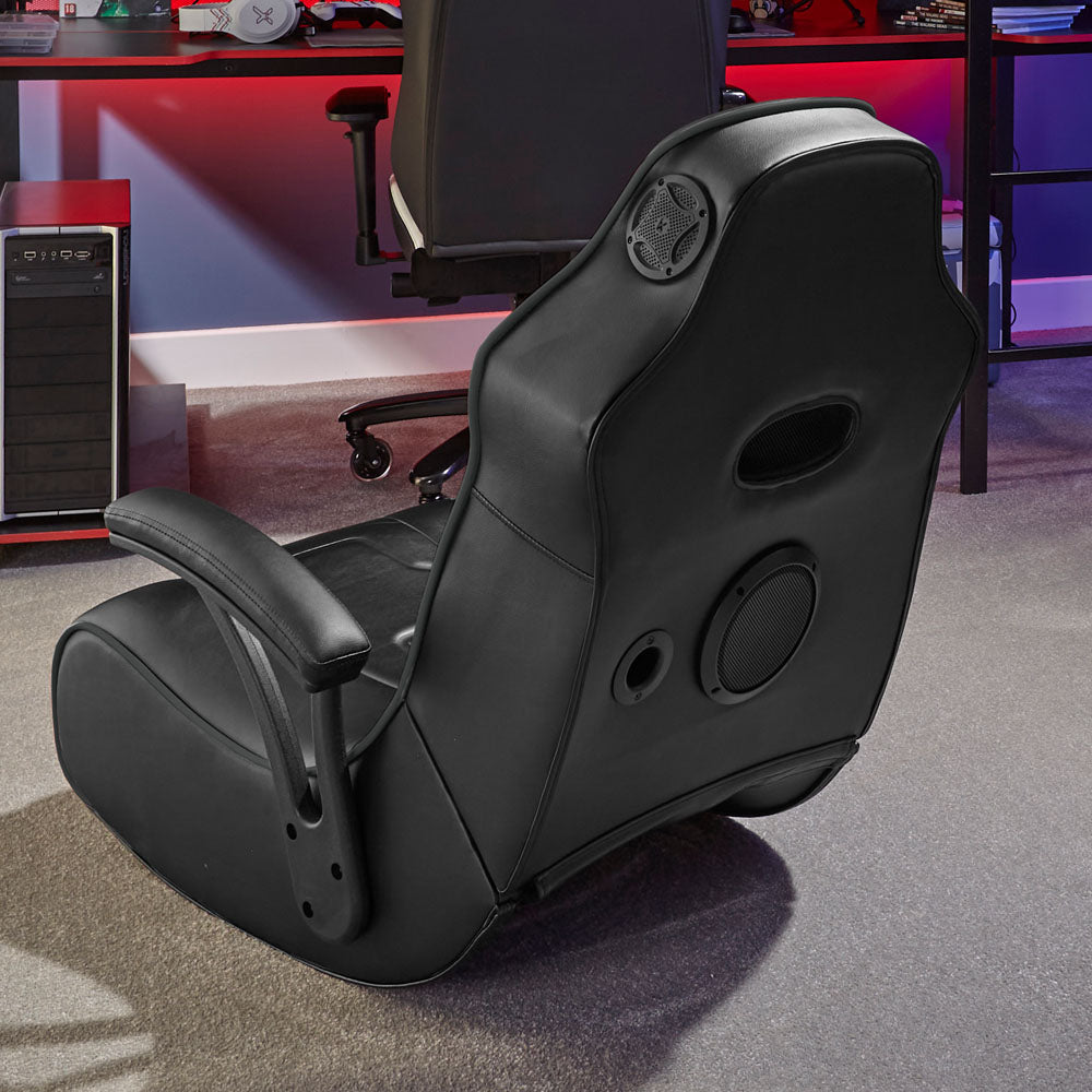 G-Force Audio Floor Rocker Gaming Chair, Black