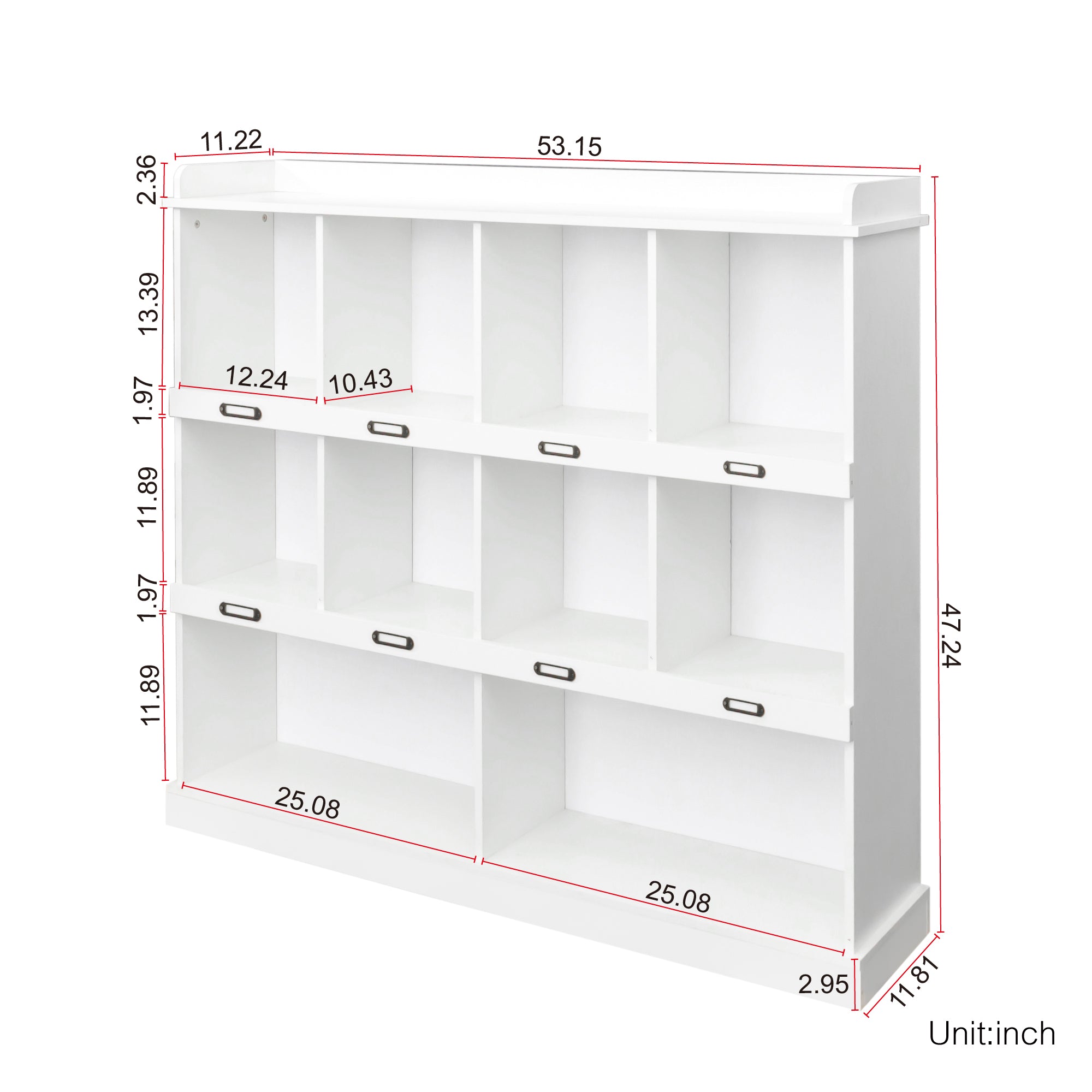 10-shelf Bookcase