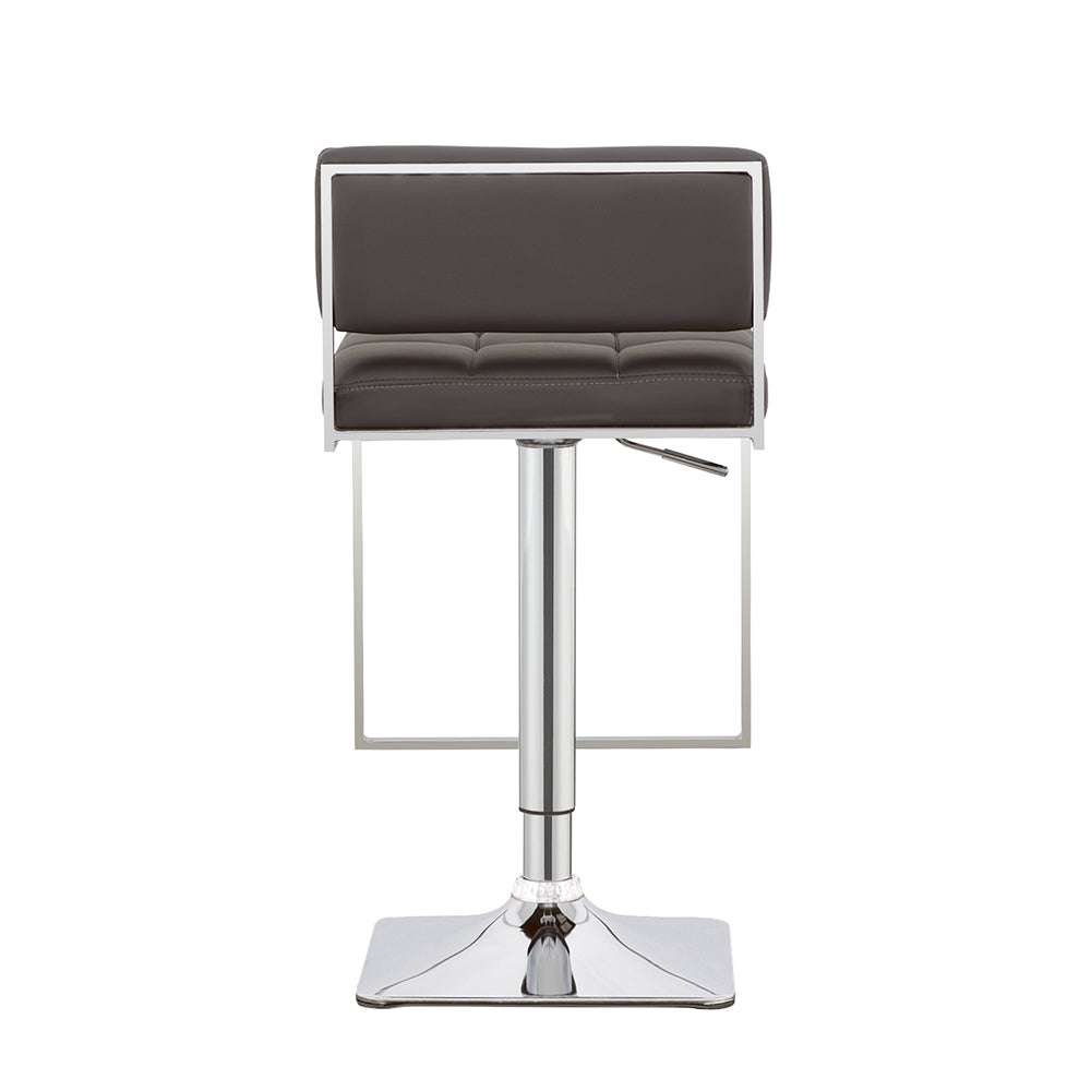 Alameda Adjustable Bar Stool Chrome and Grey