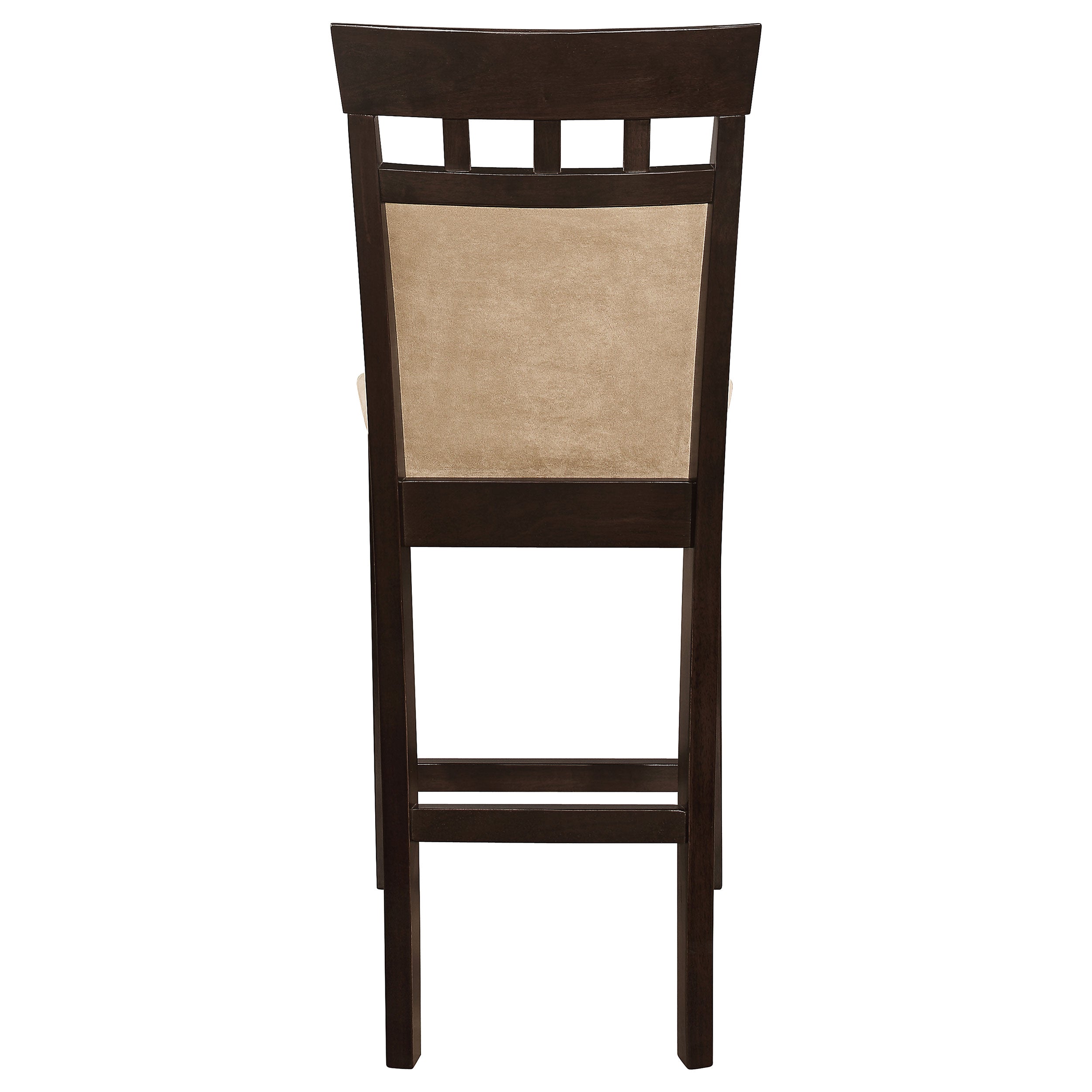 Gabriel Upholstered Counter Height Stools Cappuccino and Beige (Set of 2) Counter Stool Brown