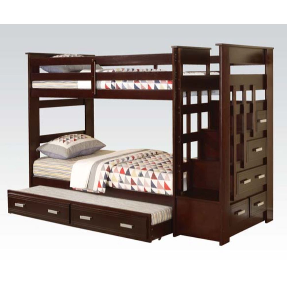 Costantina Twin/Twin Bunk Bed W/Trundle & Storage