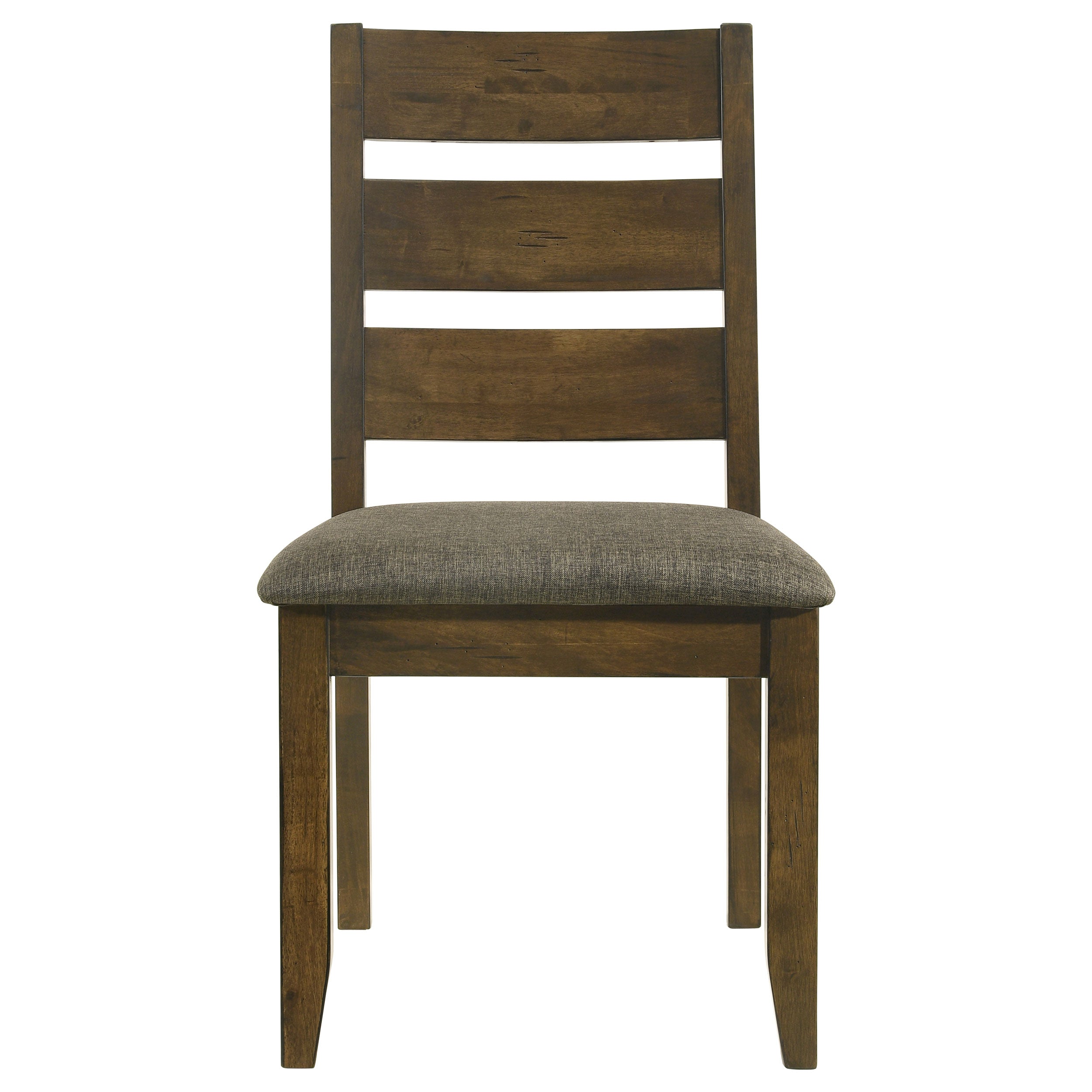 Alston Ladder Back Dining Side Chairs Knotty Nutmeg and Grey (Set of 2)