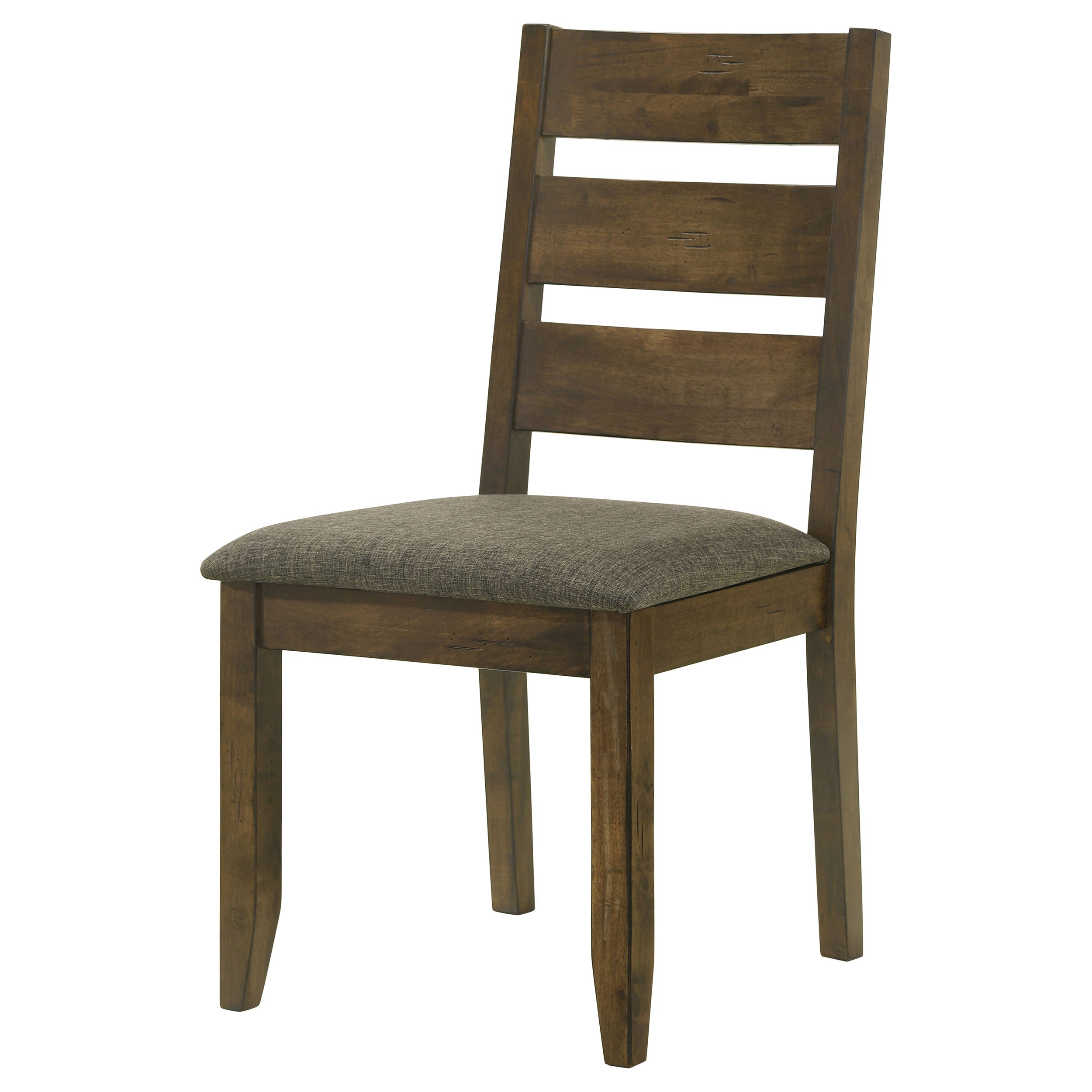 Alston Ladder Back Dining Side Chairs Knotty Nutmeg and Grey (Set of 2)