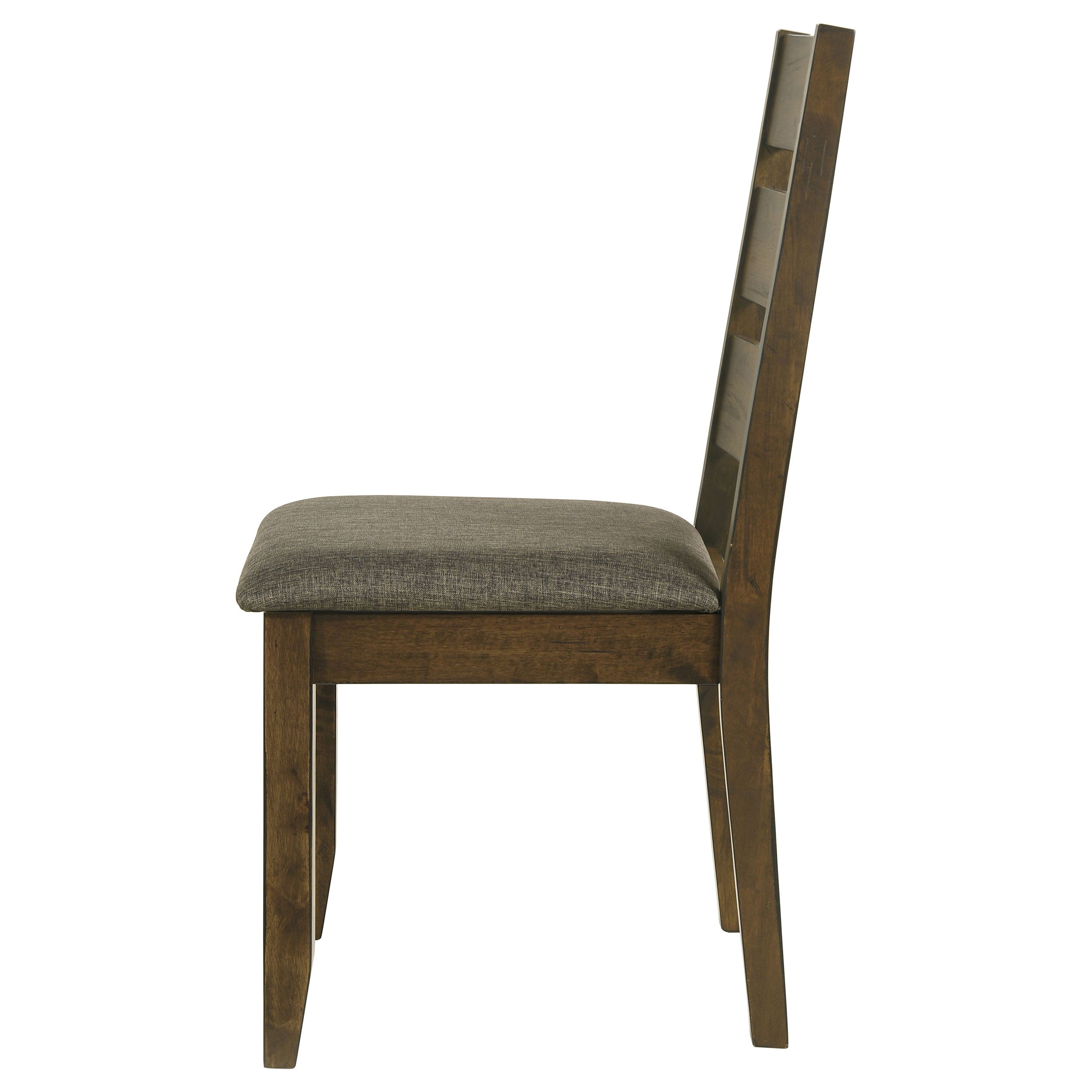 Alston Ladder Back Dining Side Chairs Knotty Nutmeg and Grey (Set of 2)