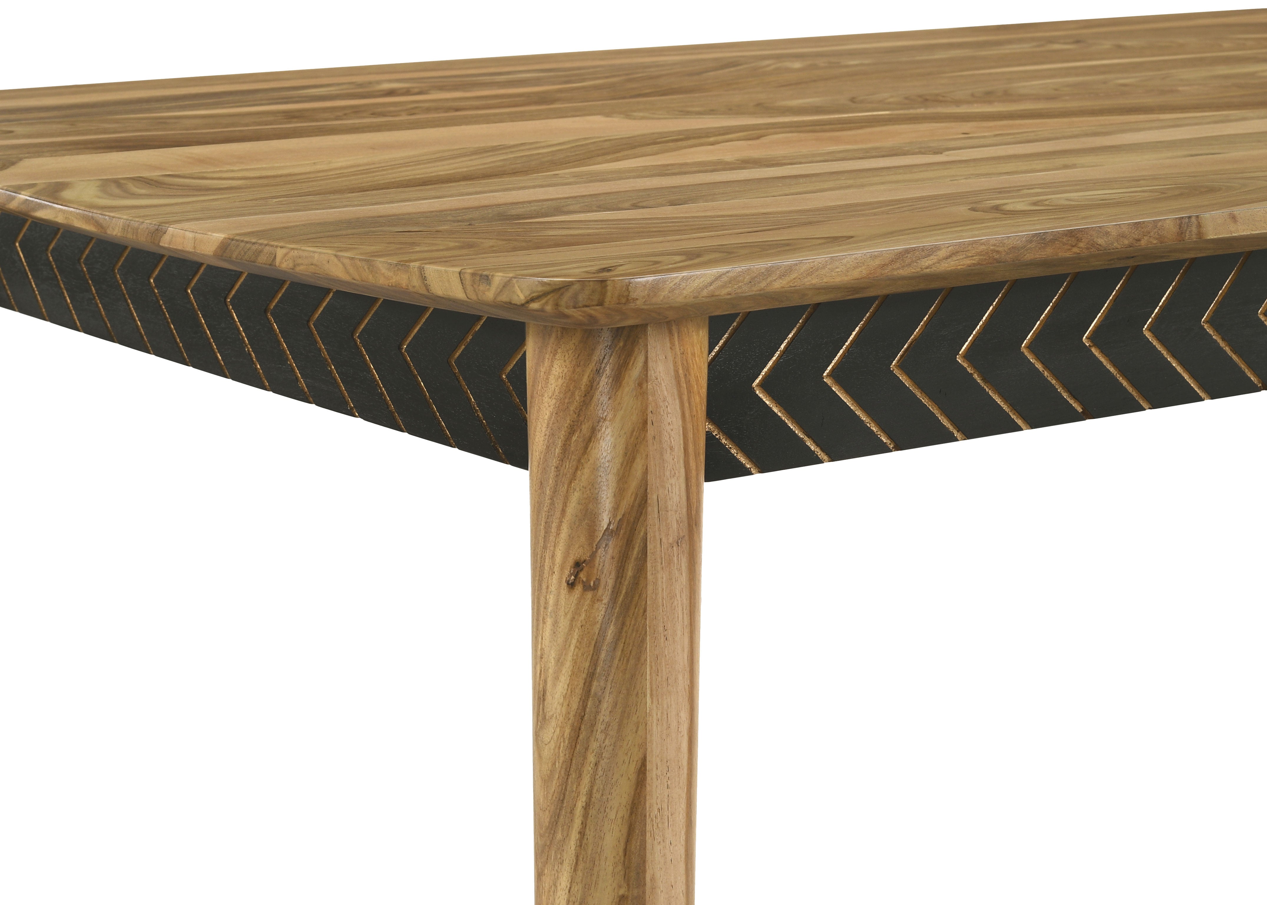 Partridge Rectangular Counter Height Table Natural Sheesham