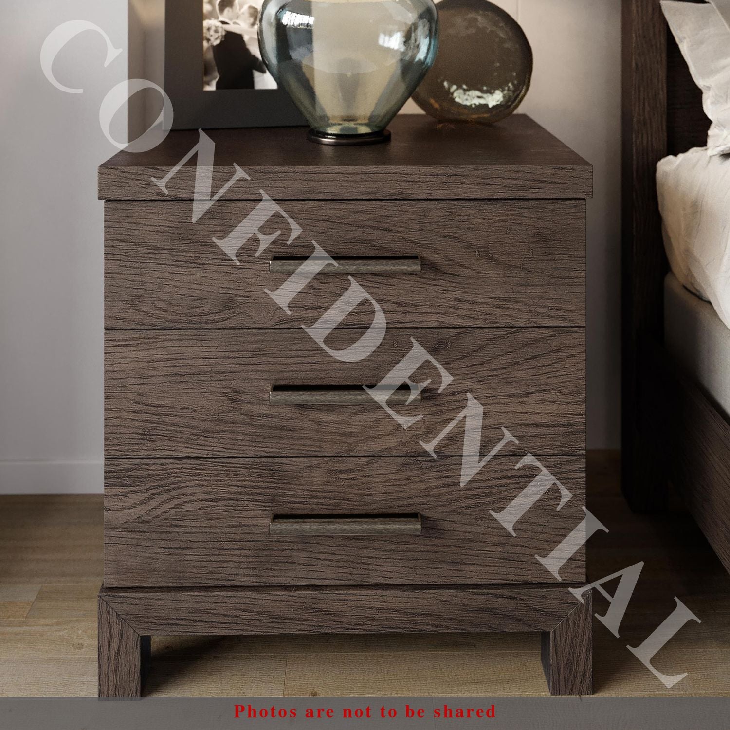 Malge Nightstand with Charging Station