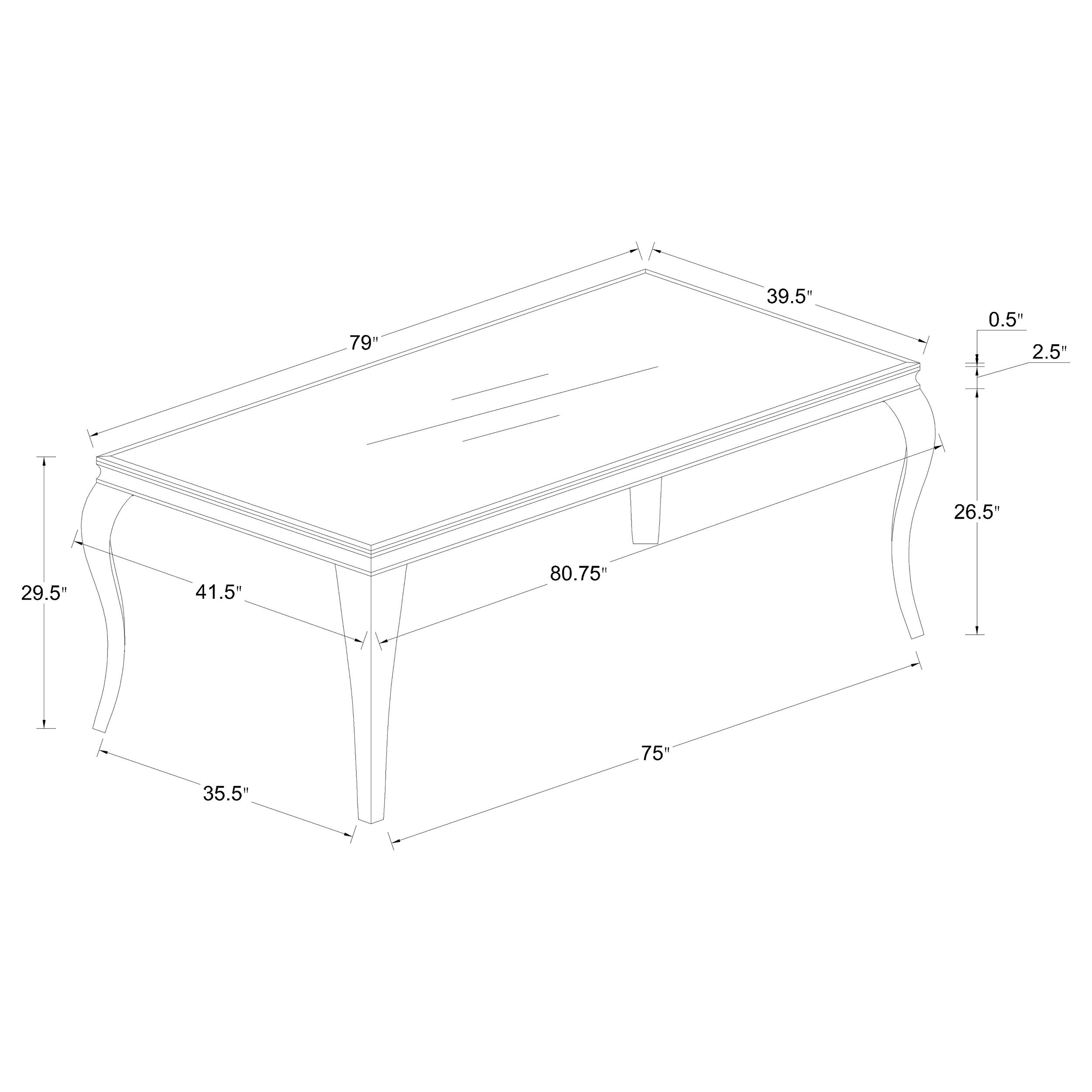 Darcee Rectangular Glass Top Dining Table White and Chrome Dining Table Silver