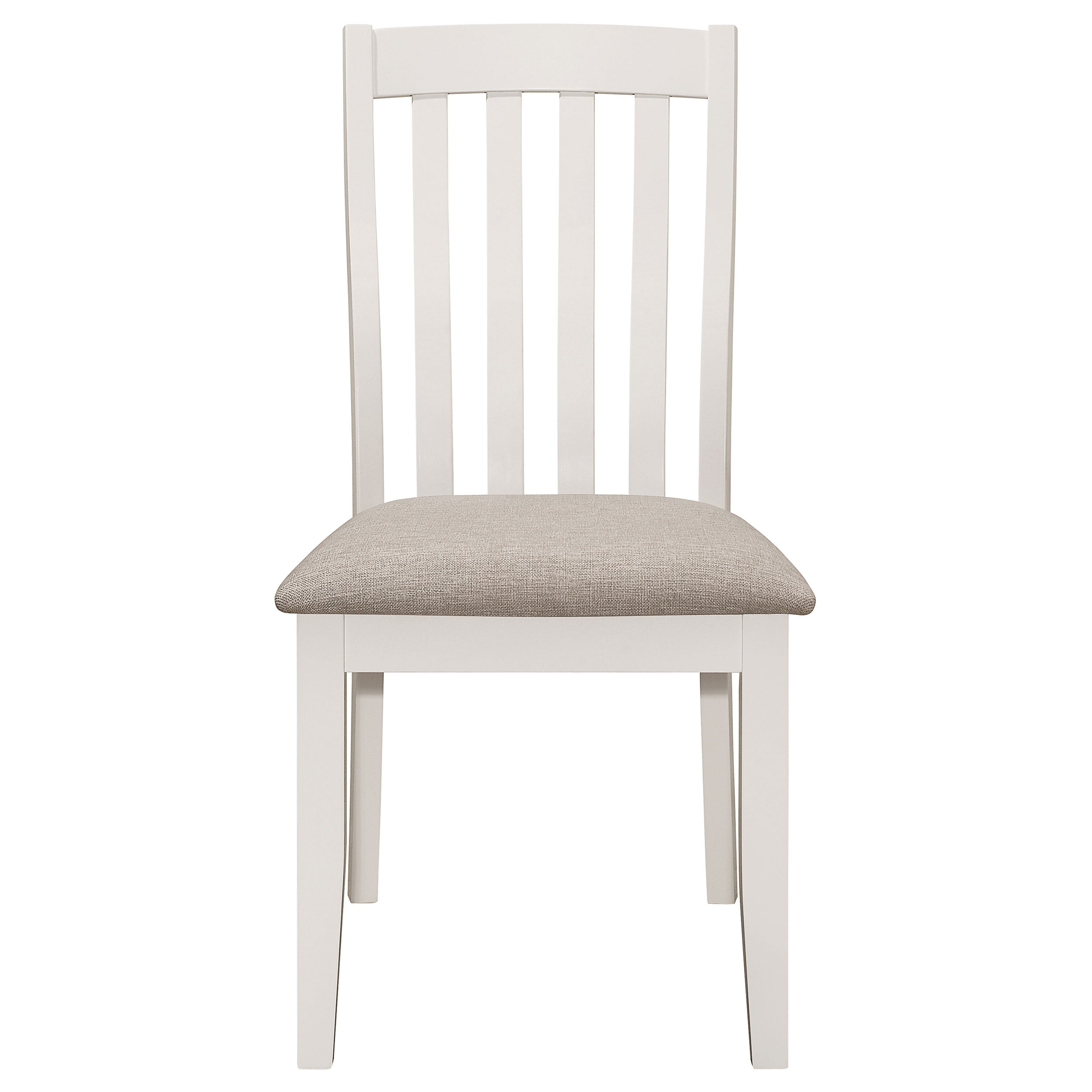 Anwar Vertical Slat Back Dining Side Chair Off White