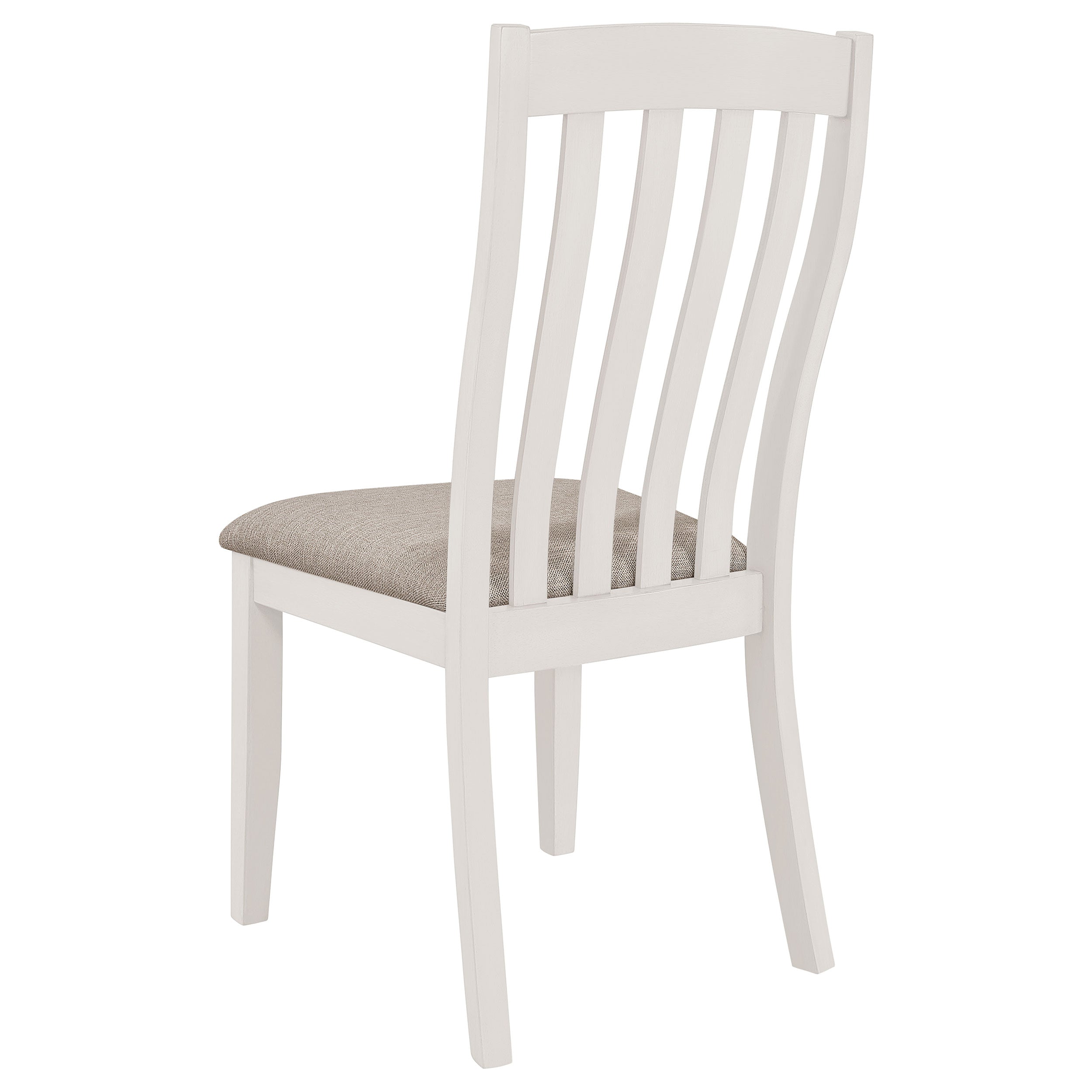 Anwar Vertical Slat Back Dining Side Chair Off White