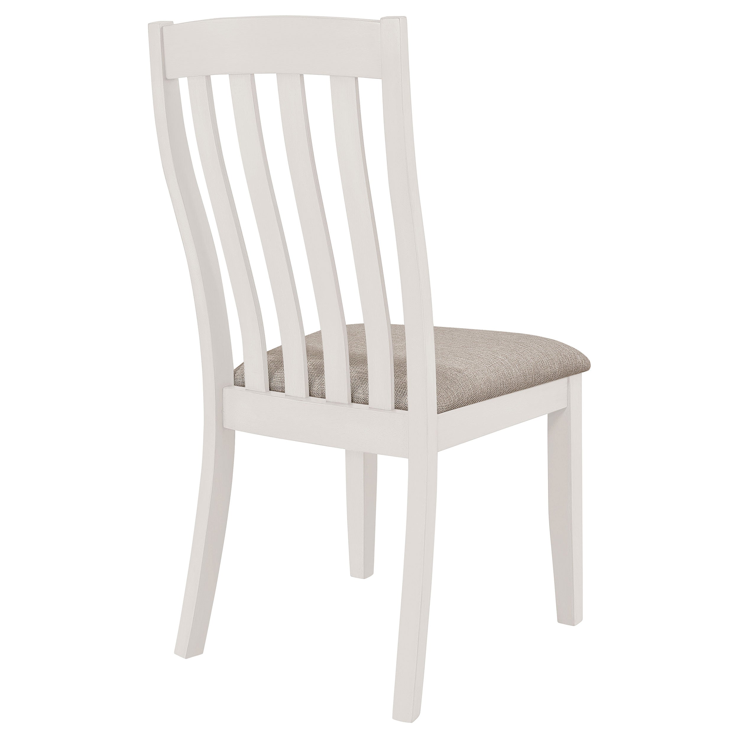 Anwar Vertical Slat Back Dining Side Chair Off White