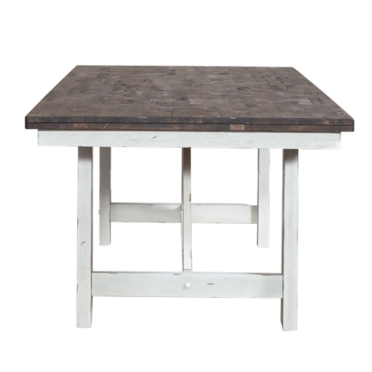 Snatched Fixed Top Trestle Dining Table