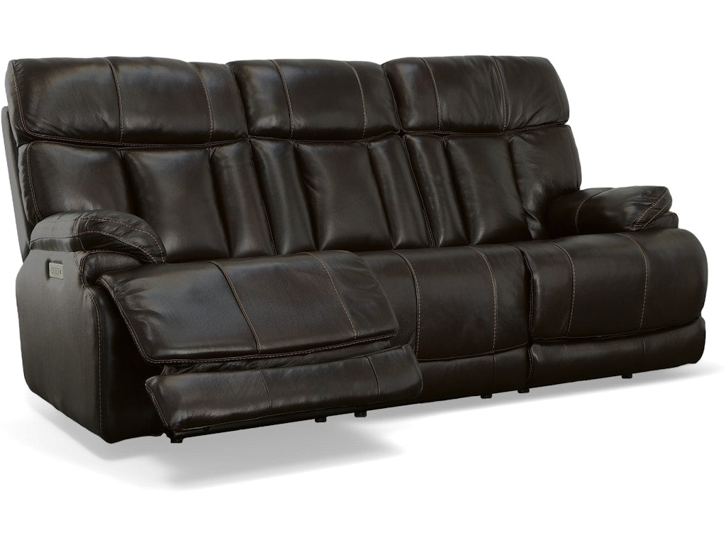 Power Reclining Sofa with Power Headrests and Lumbar