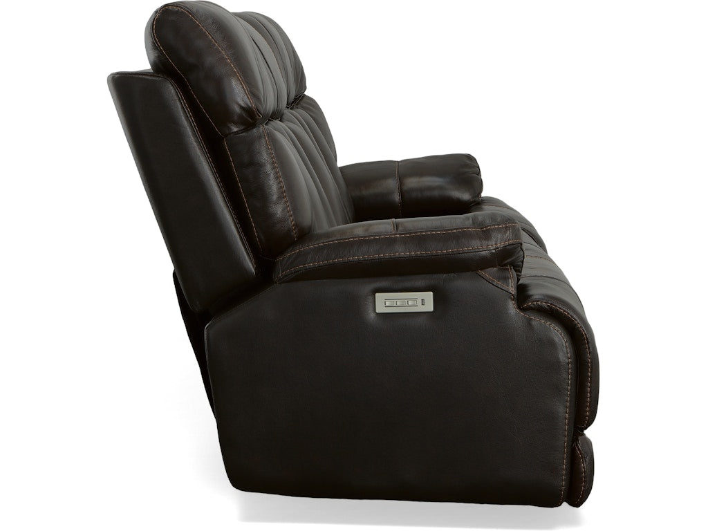 Power Reclining Sofa with Power Headrests and Lumbar