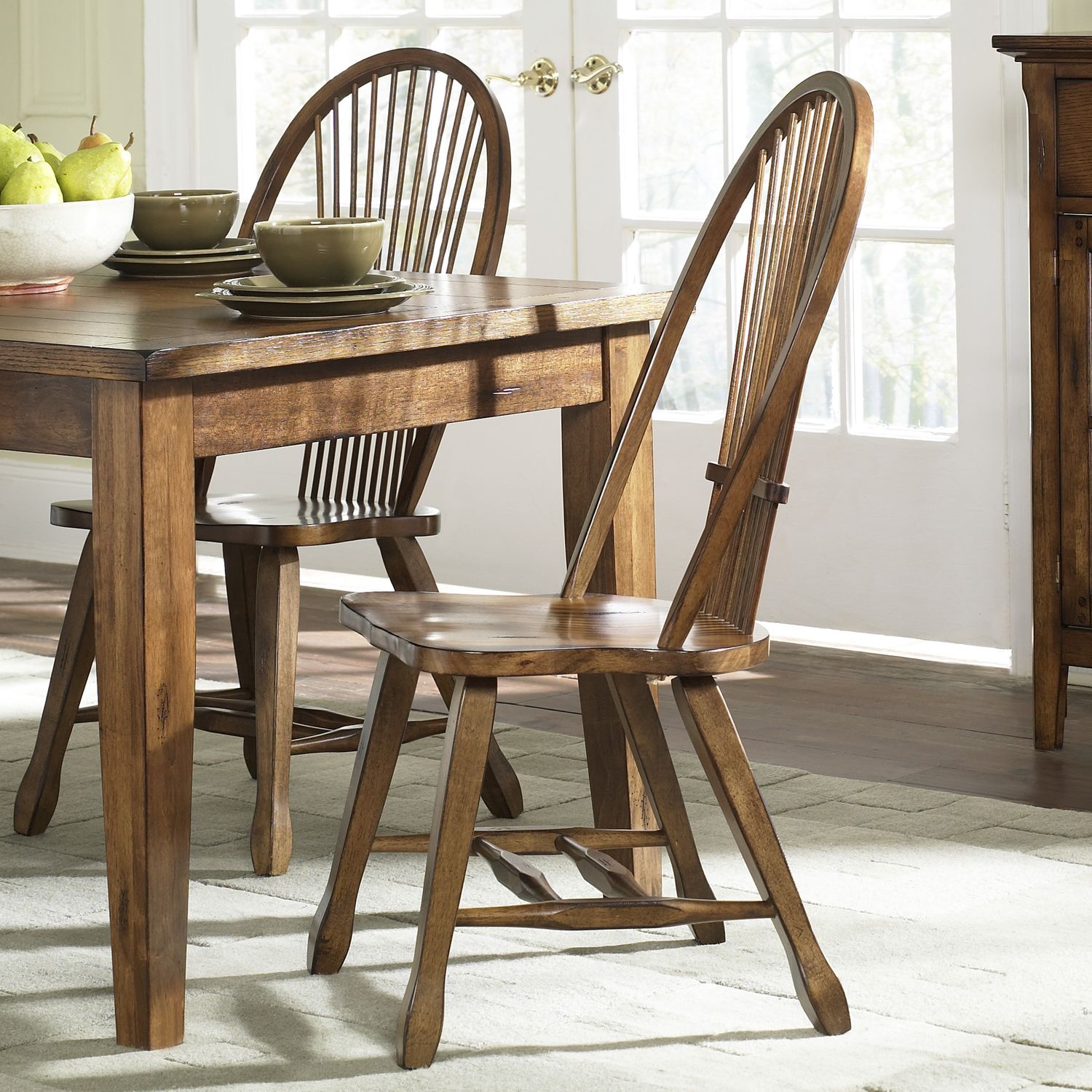 Letoya Sheaf Back Side Chair - Oak