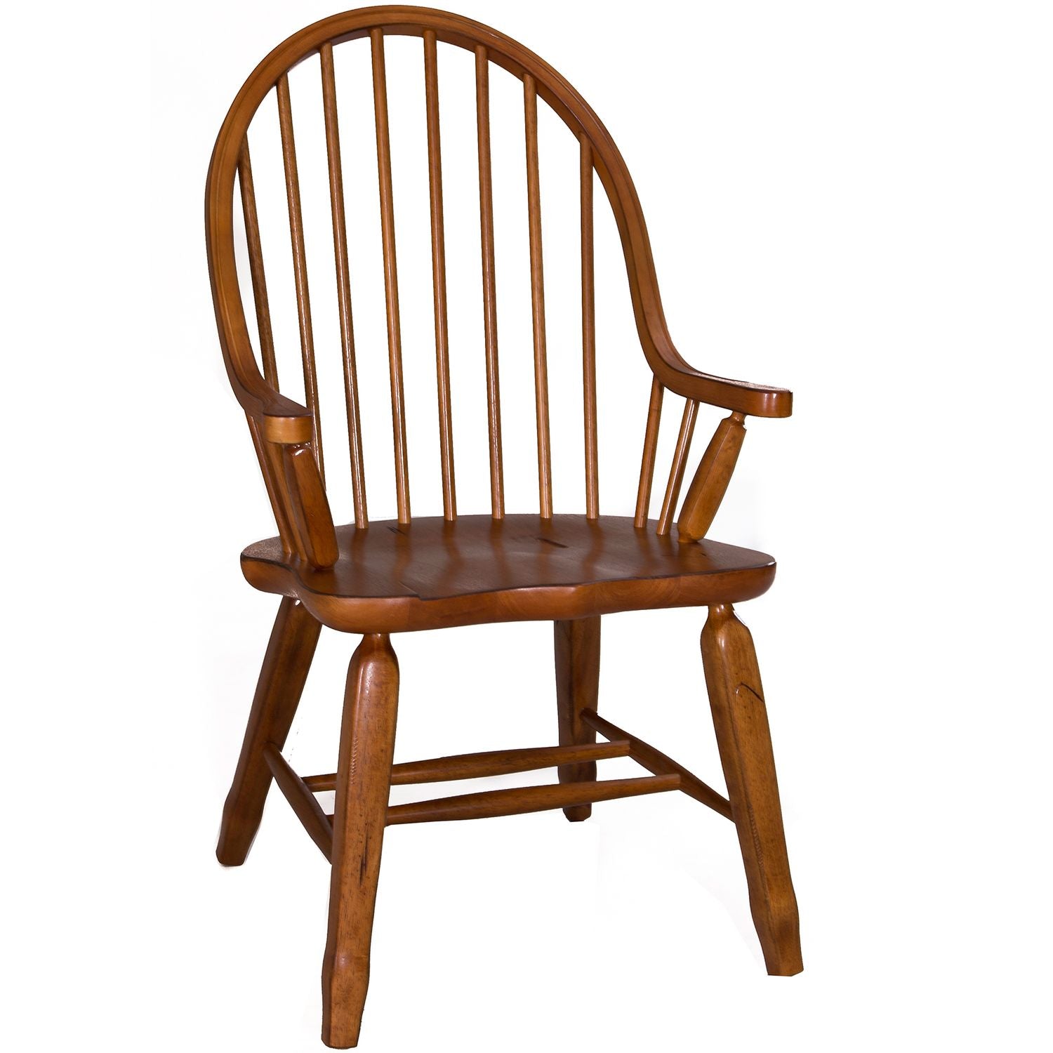 Caufield Bow Back Arm Chair - Oak