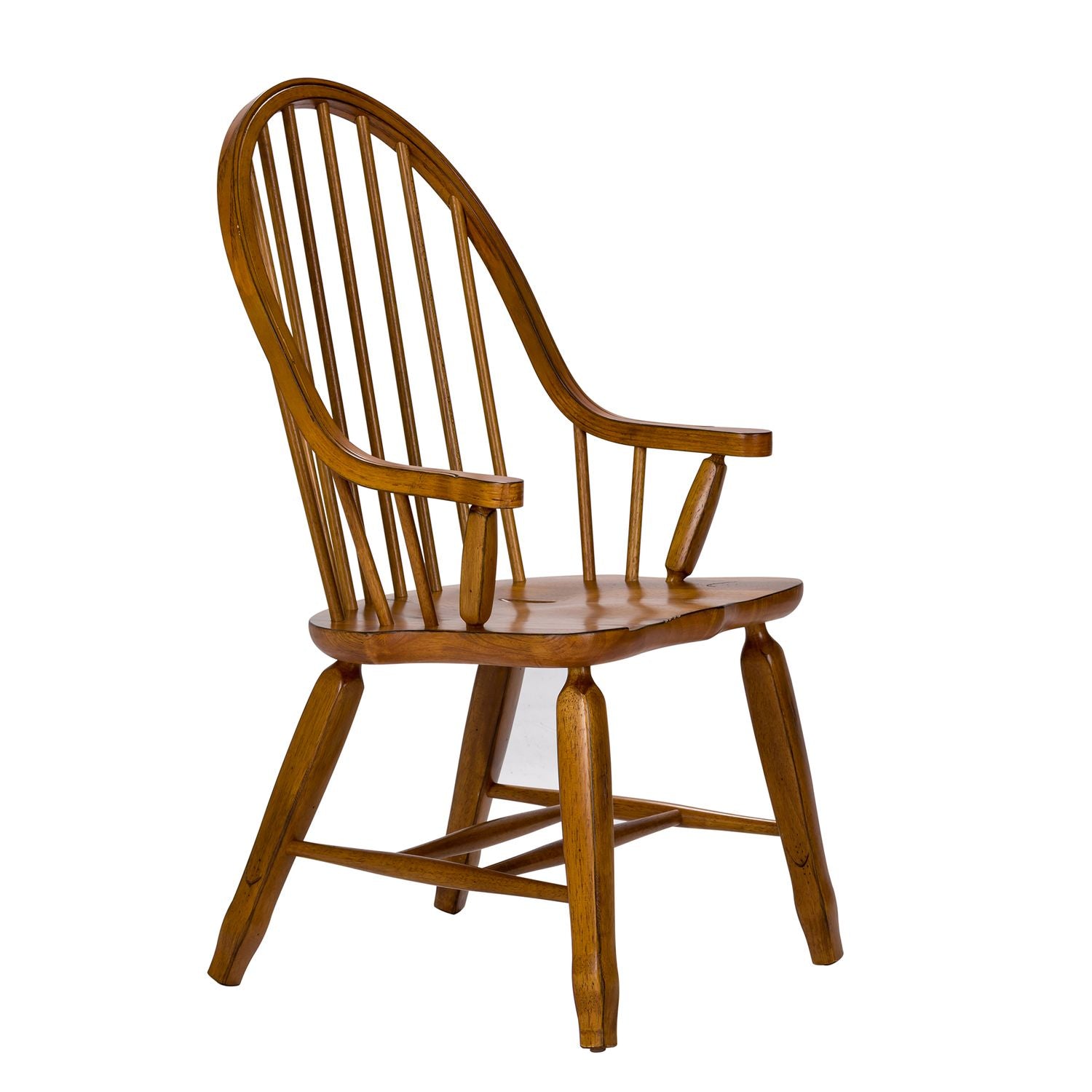 Caufield Bow Back Arm Chair - Oak