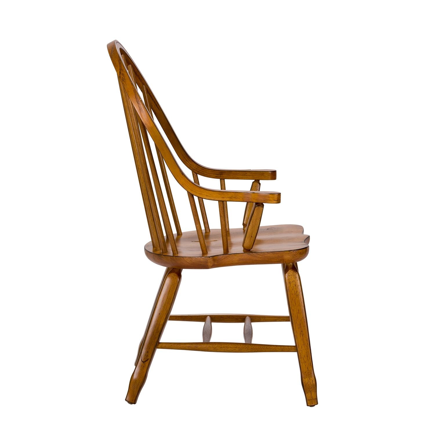 Caufield Bow Back Arm Chair - Oak