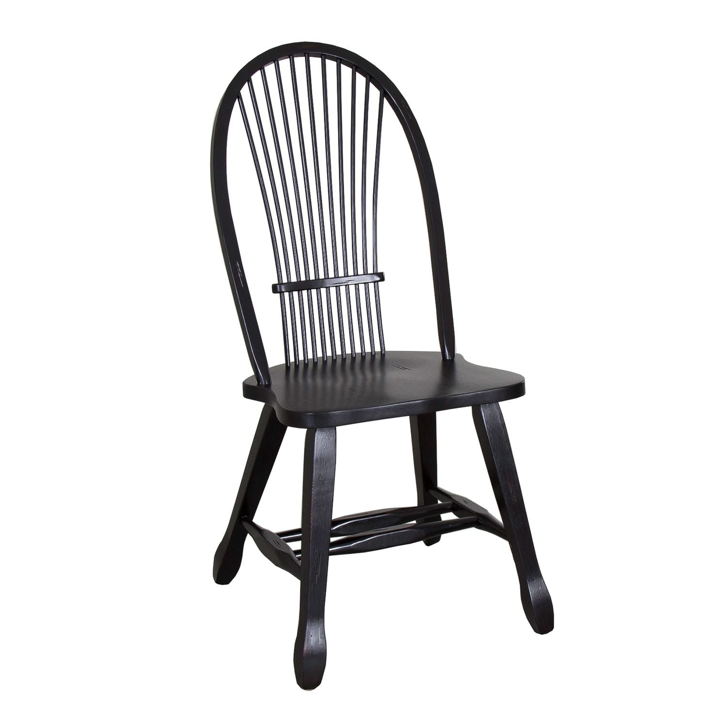 Letishia Sheaf Back Side Chair - Black