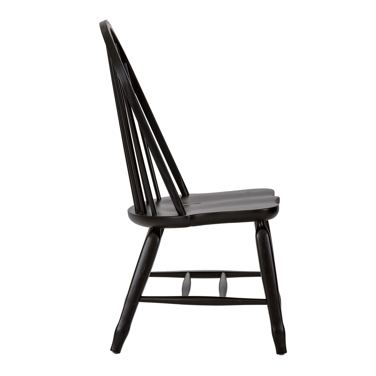 Mylia Bow Back Side Chair - Black