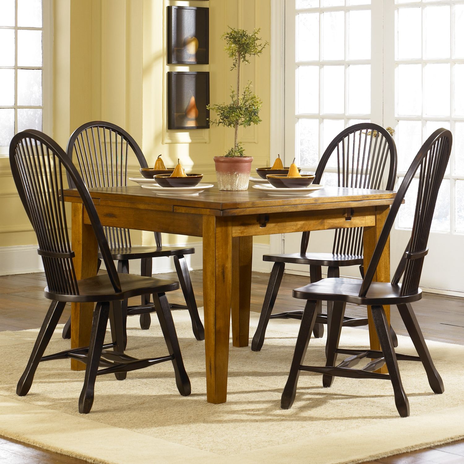 Chloemarie Optional 5 Piece Retractable Dining Table Set