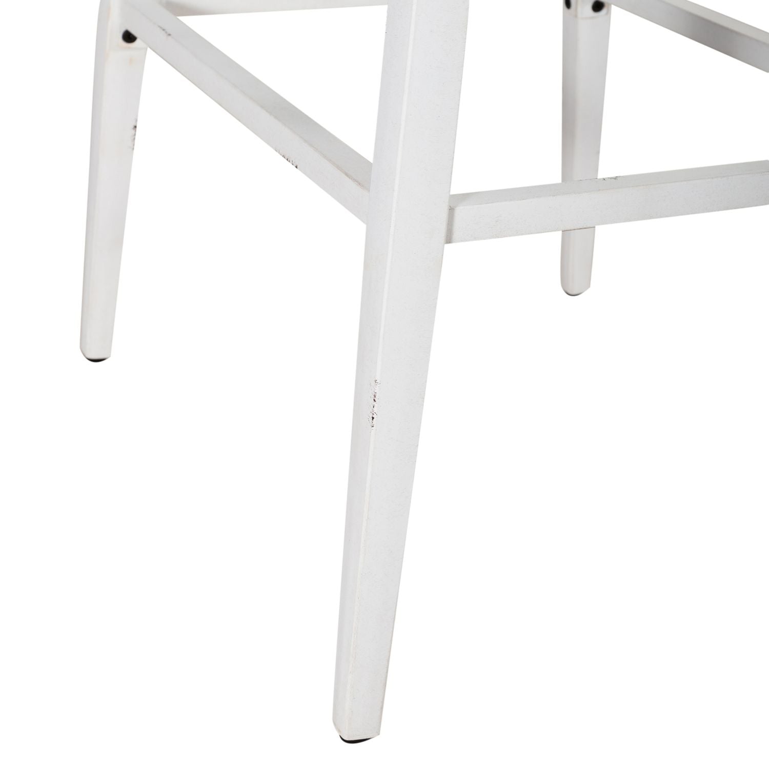 Braisen Backless Upholstered Barstool- Antique White