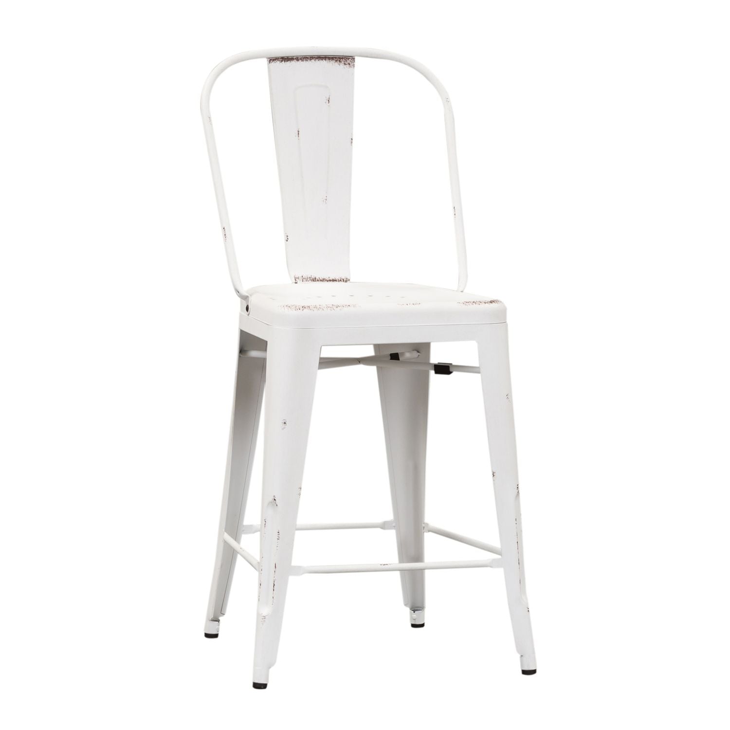 Beverlie Bow Back Counter Chair - Antique White