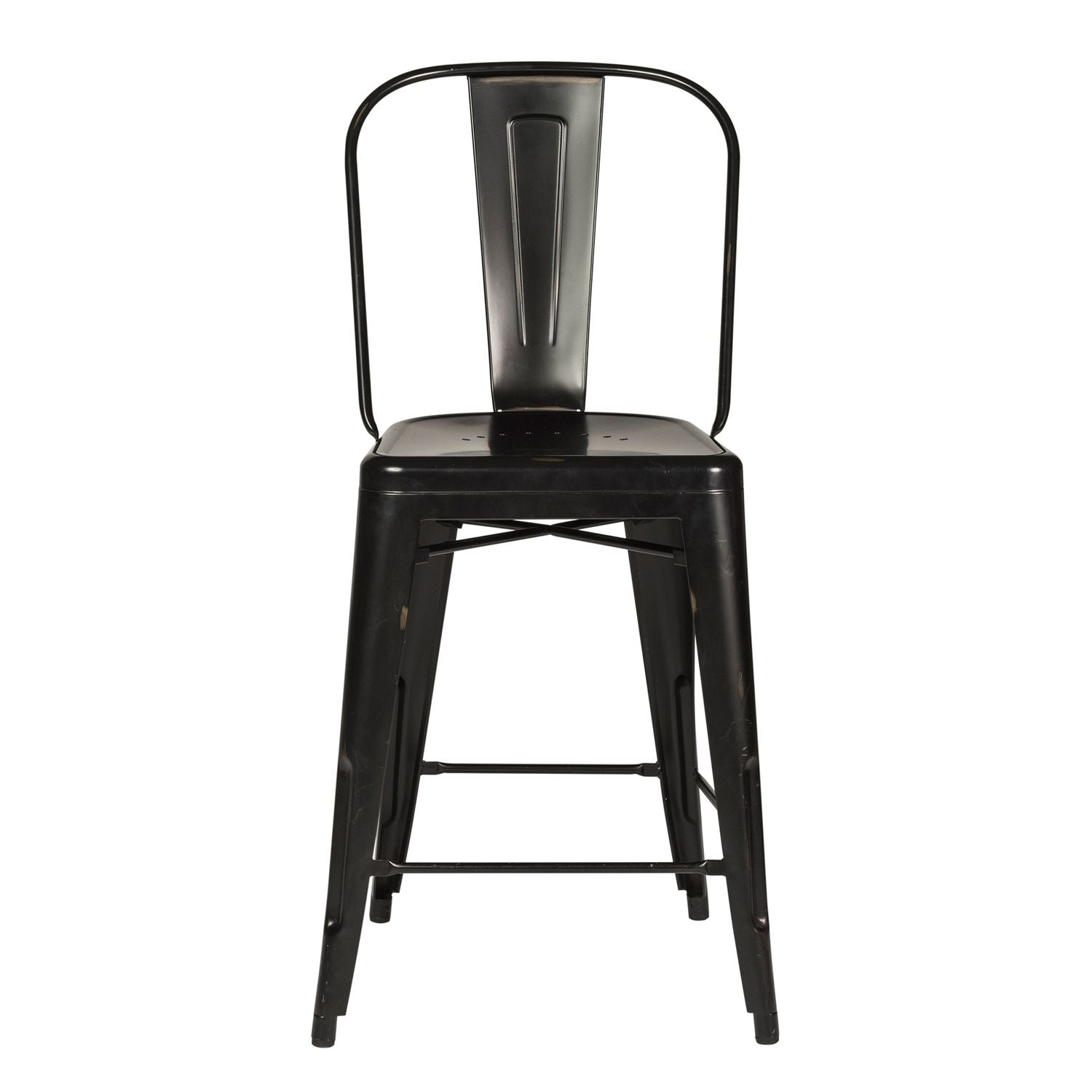 Commee Bow Back Counter Chair - Black