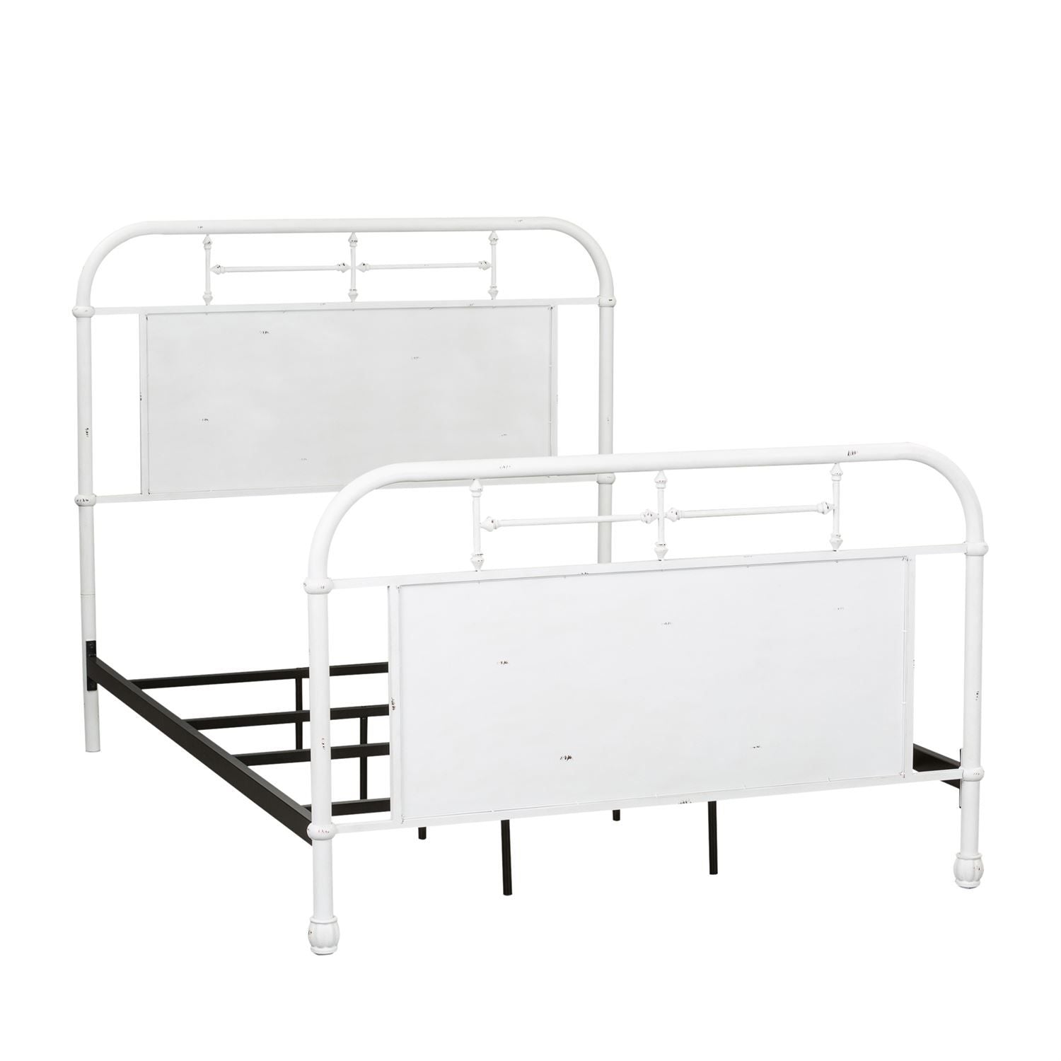 Cassiani Twin Metal Bed - Antique White